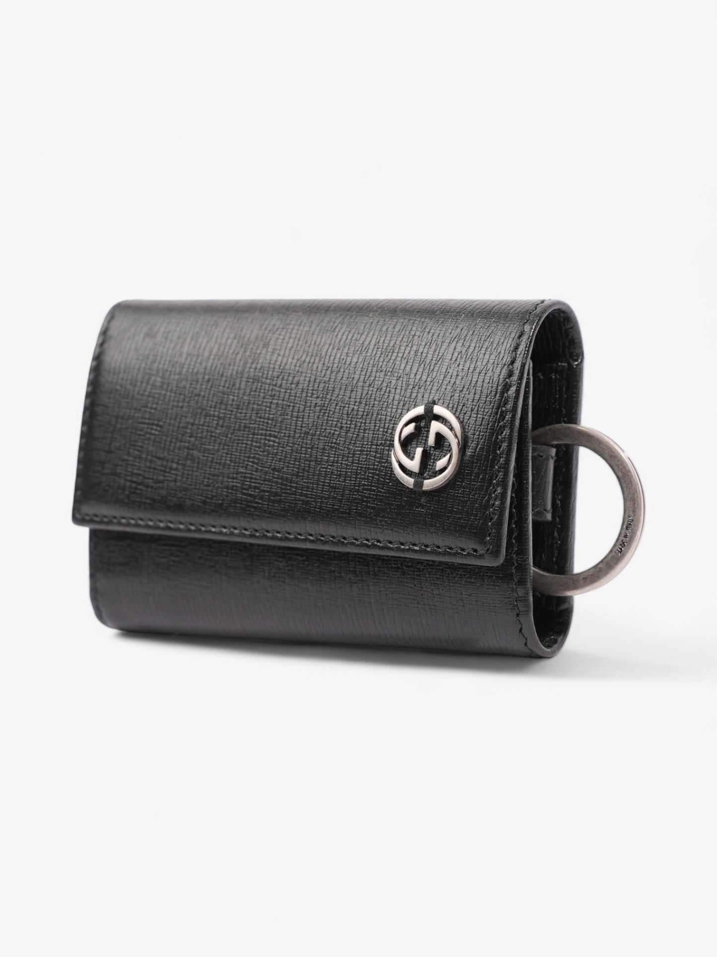Gucci Interlocking G Key Case Black Leather