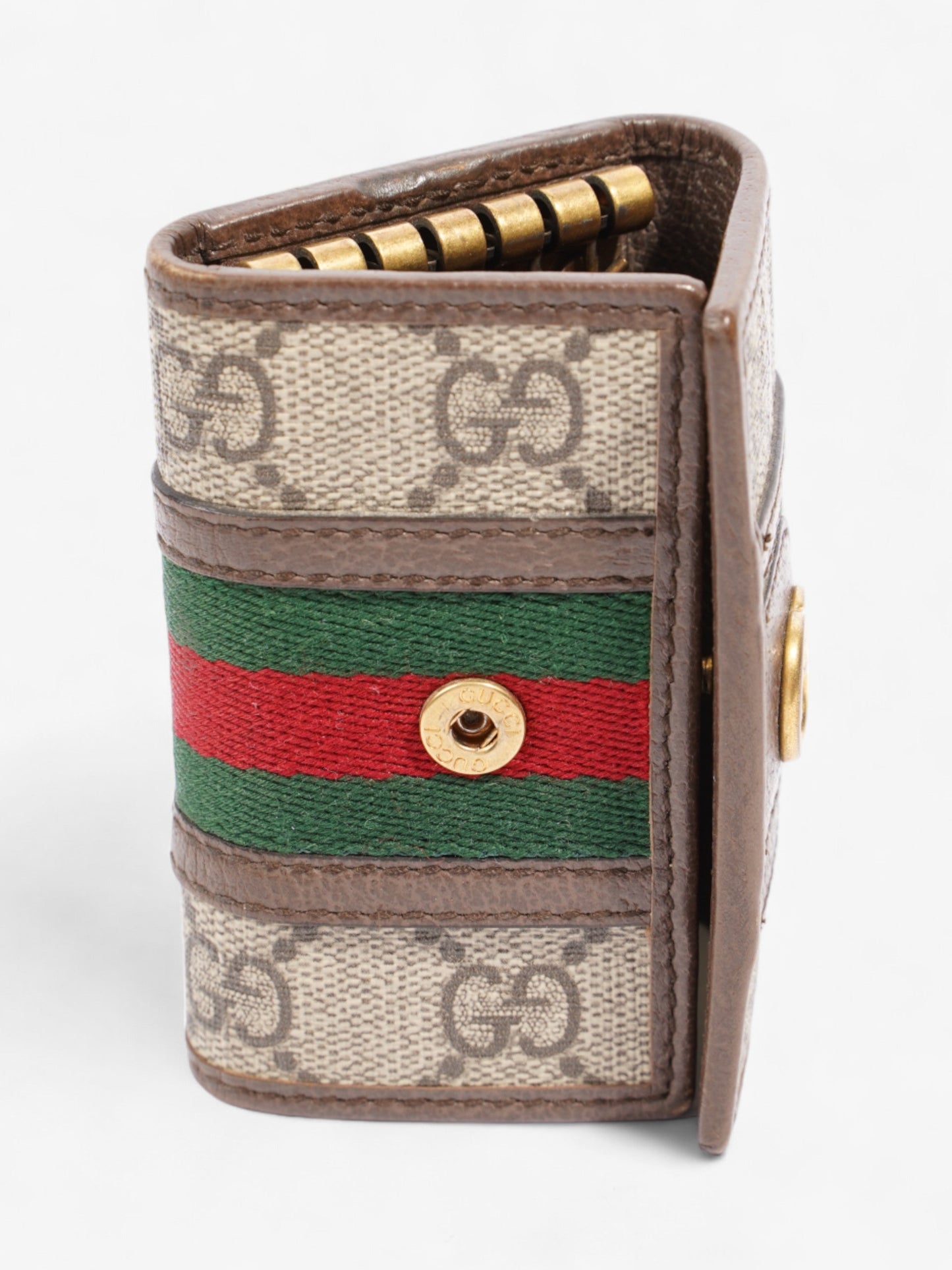 Gucci GG Web Key Case Supreme Print