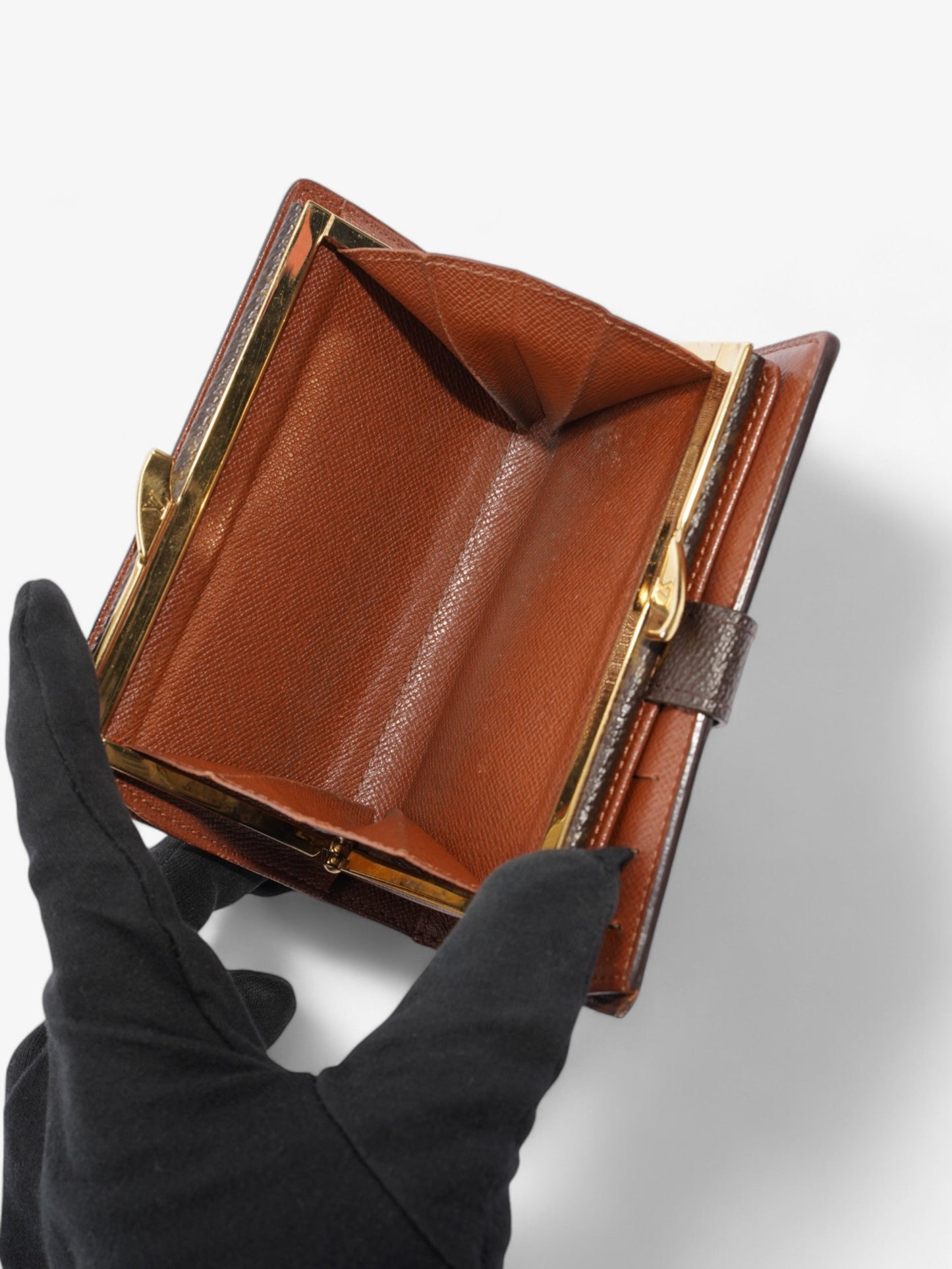 Louis Vuitton Compact Wallet Monogram Coated Canvas