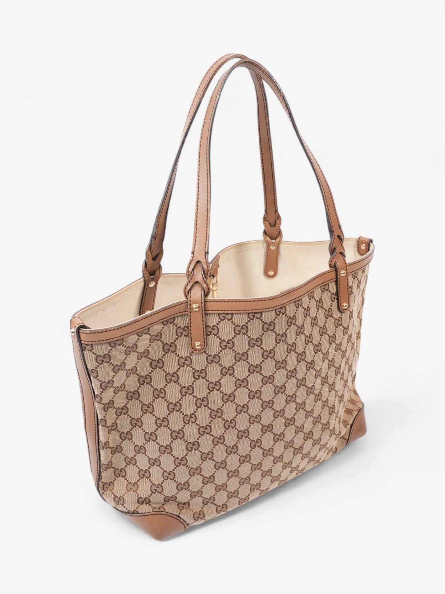 Gucci Tote Beige / Brown Canvas