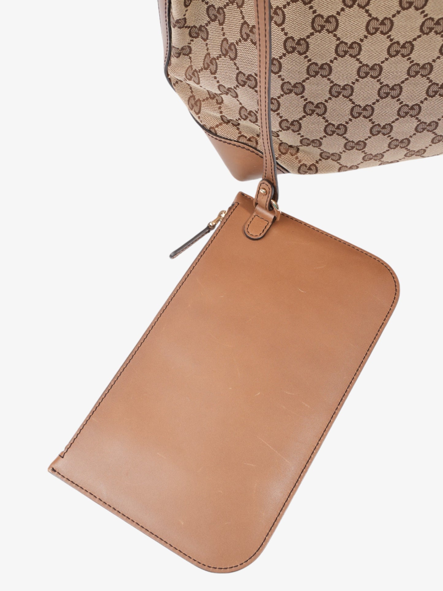 Gucci Tote Beige / Brown Canvas