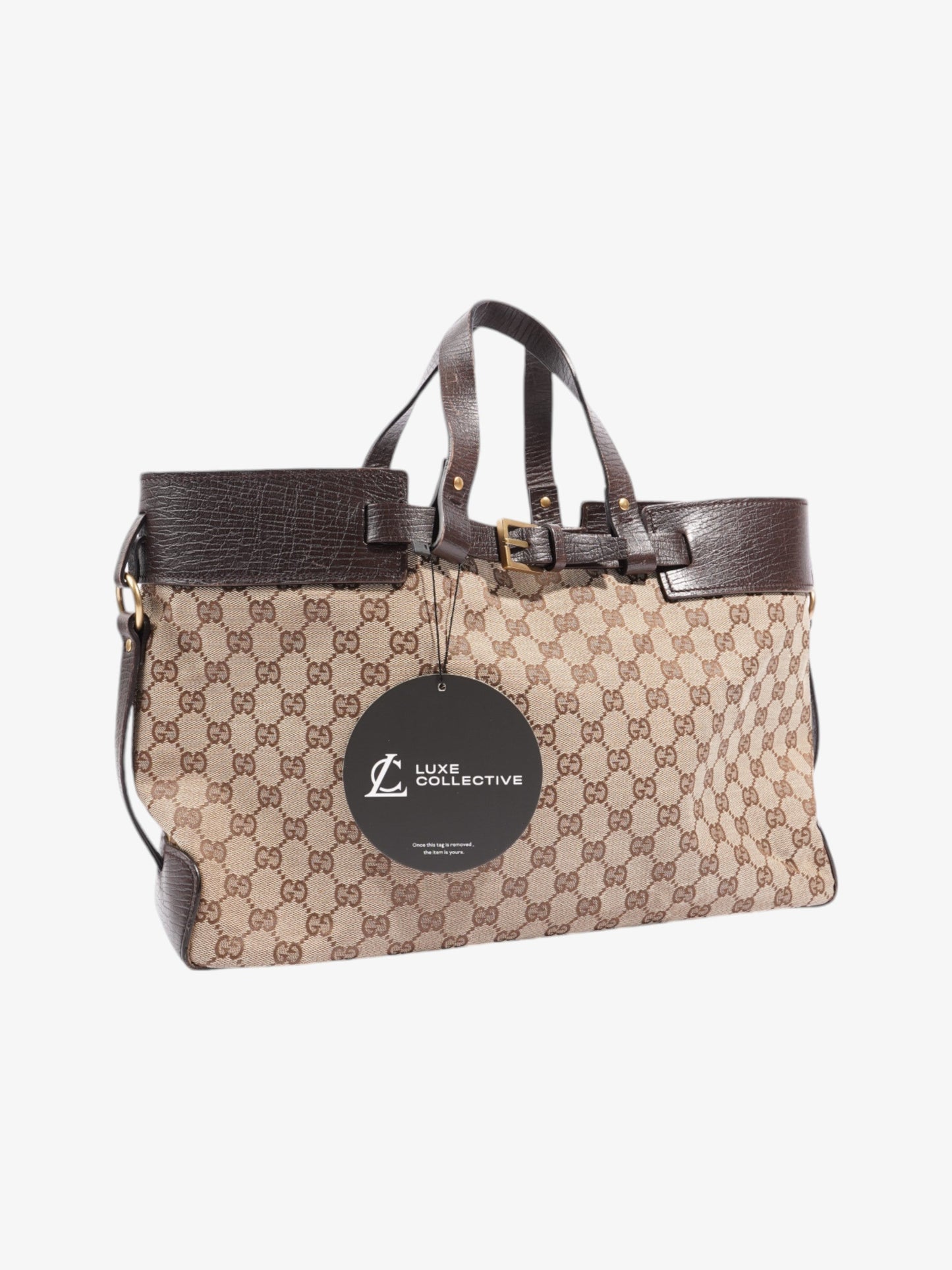 Gucci Tote Beige / Brown Canvas