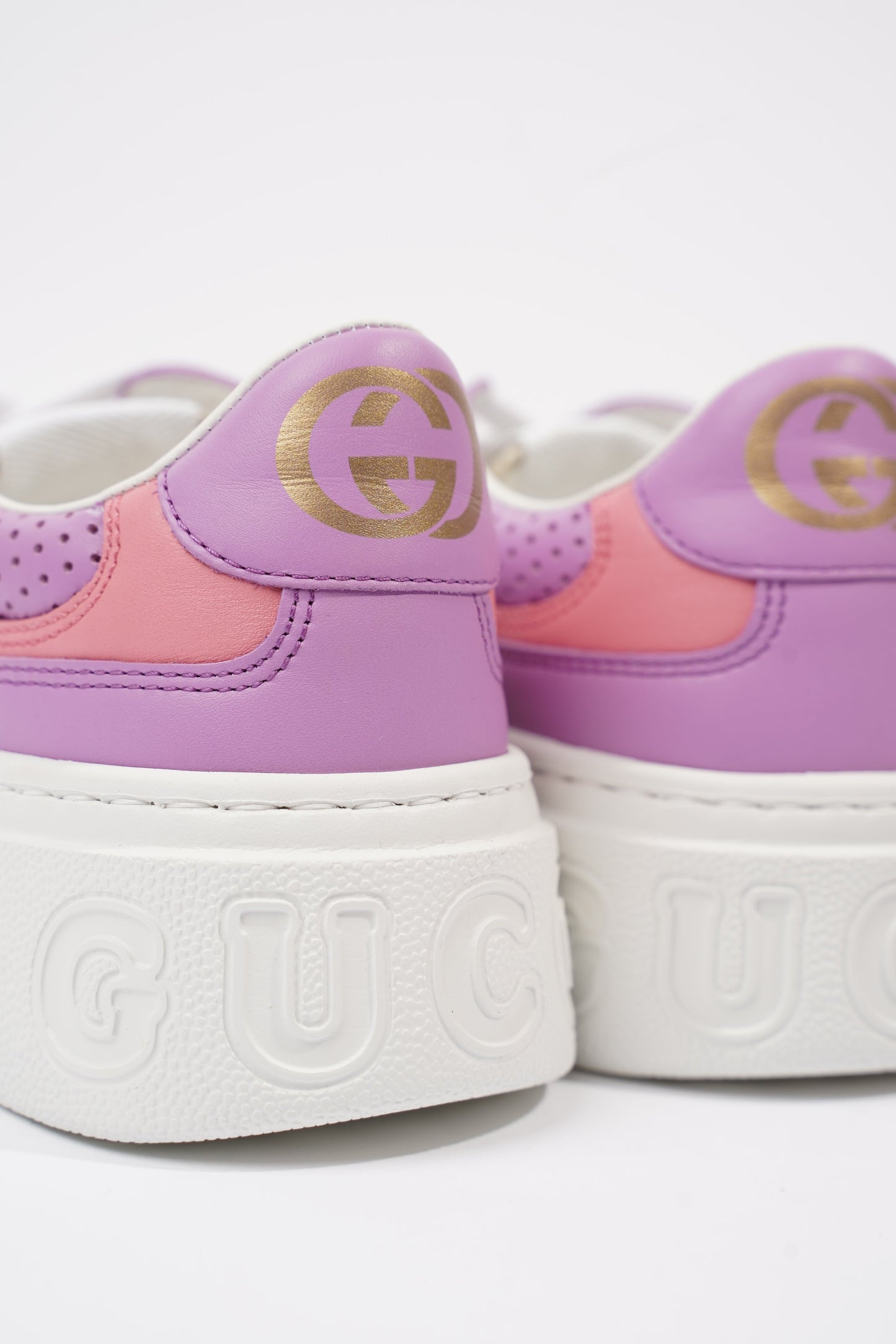 Gucci GG Supreme Monogram Pink / Beige Monogram / White Canvas EU 37.5 UK 4.5