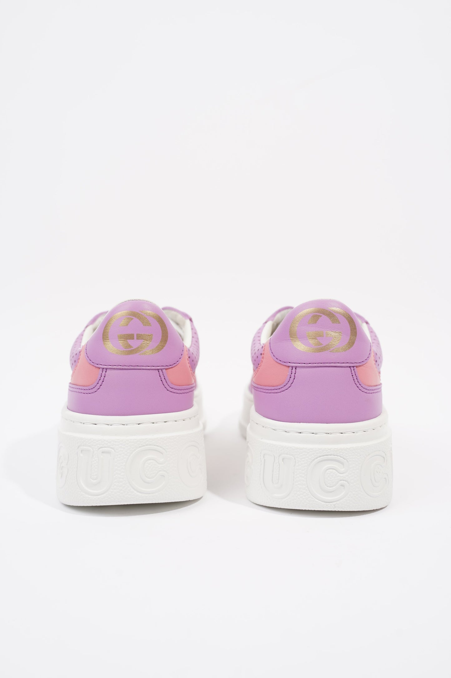 Gucci GG Supreme Monogram Pink / Beige Monogram / White Canvas EU 37.5 UK 4.5