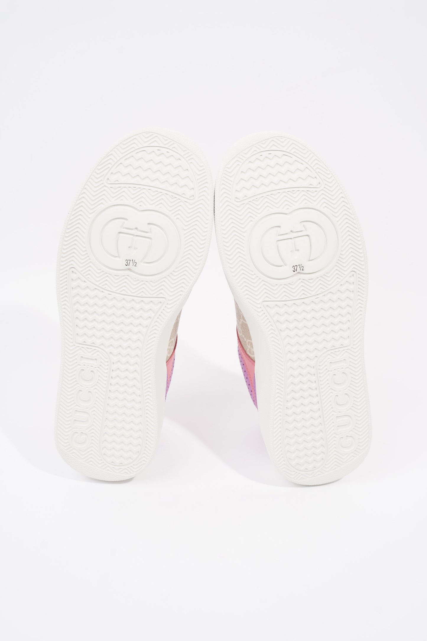 Gucci GG Supreme Monogram Pink / Beige Monogram / White Canvas EU 37.5 UK 4.5