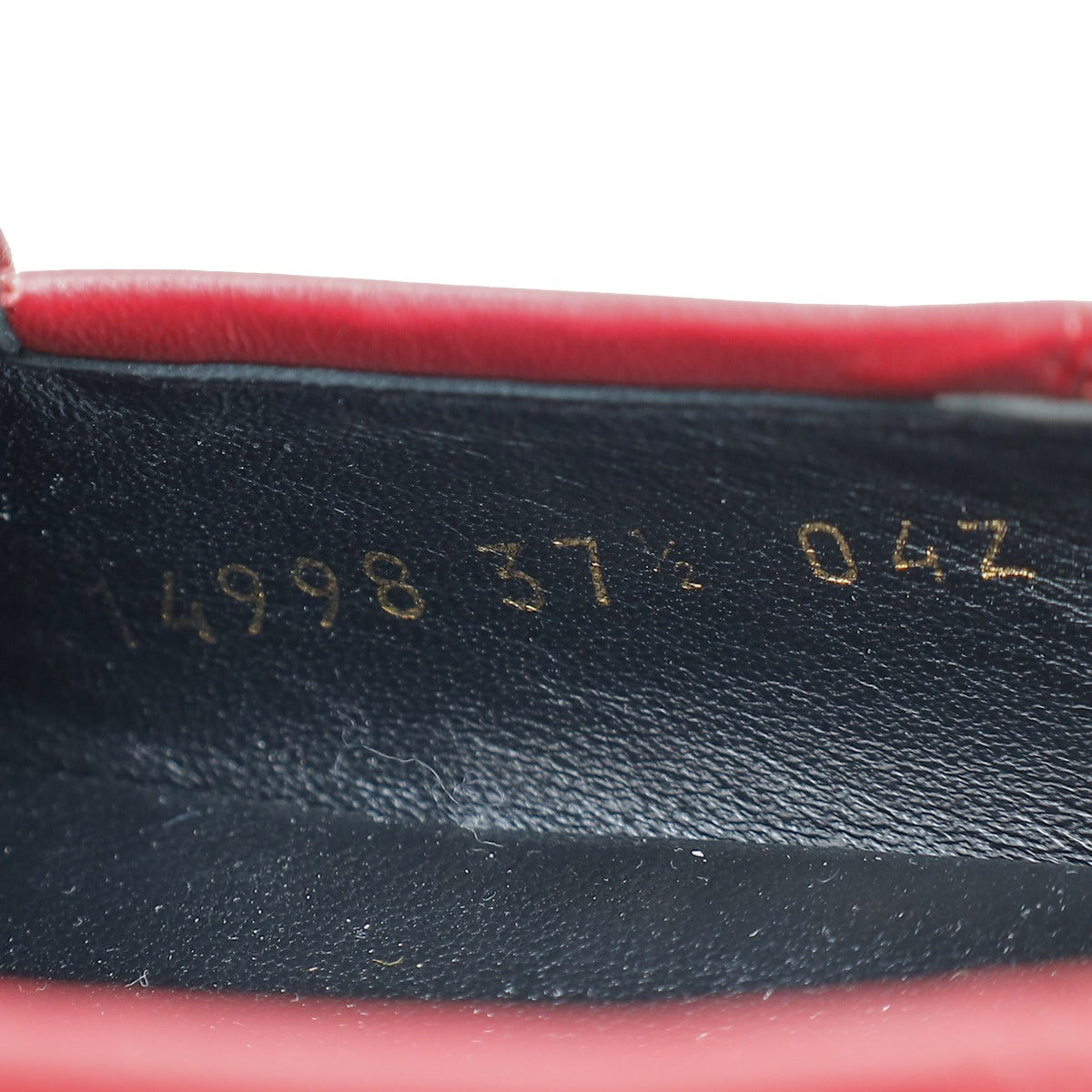 Gucci Red Horsebit Loafer 37.5