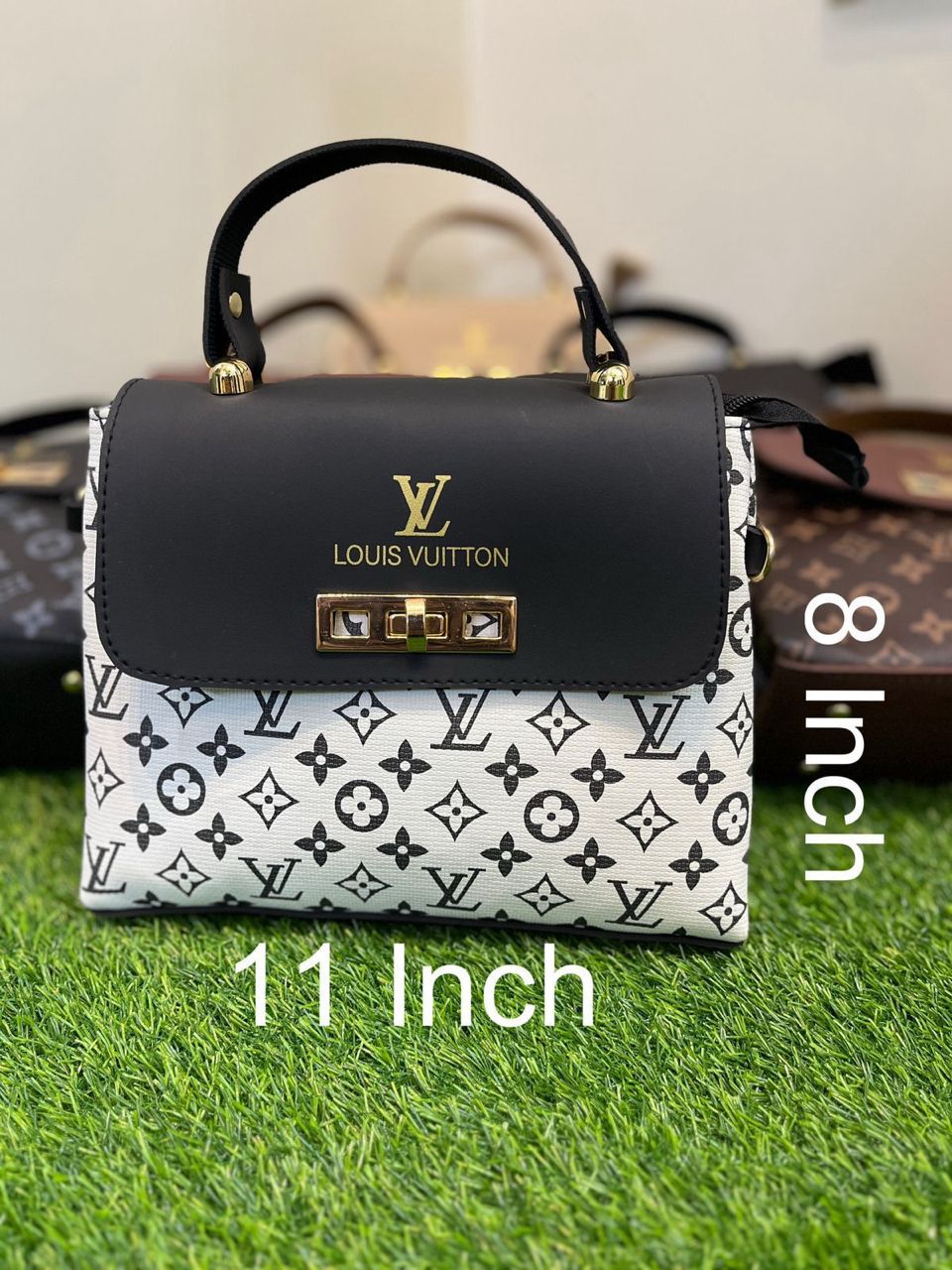 High-Quality Louis Vuitton Crossbody Bag with Metal Lock (Brown-2)