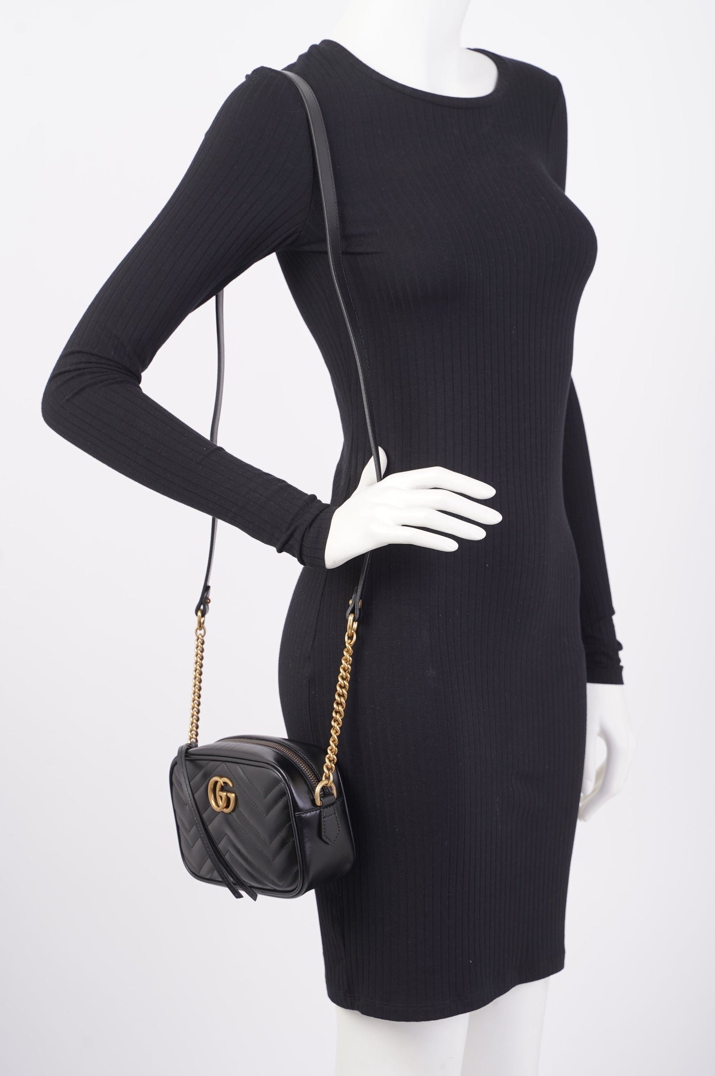 Gucci Marmont Bag Black Leather Small