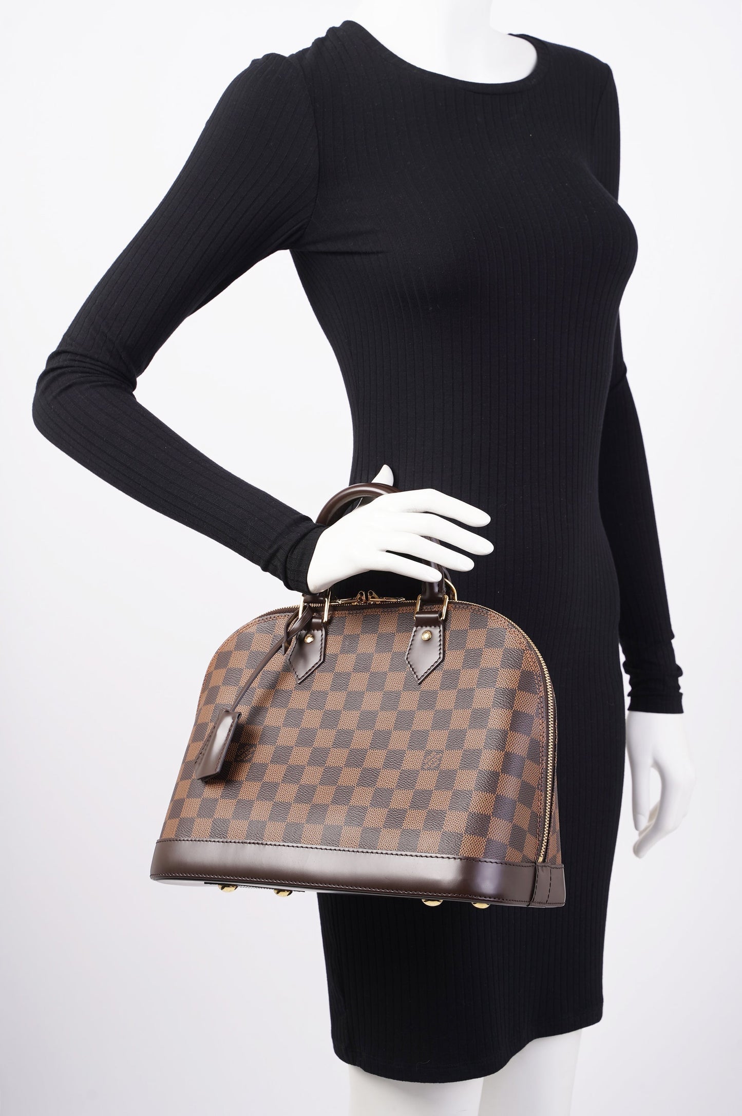 Louis Vuitton Alma Damier Ebene Canvas PM