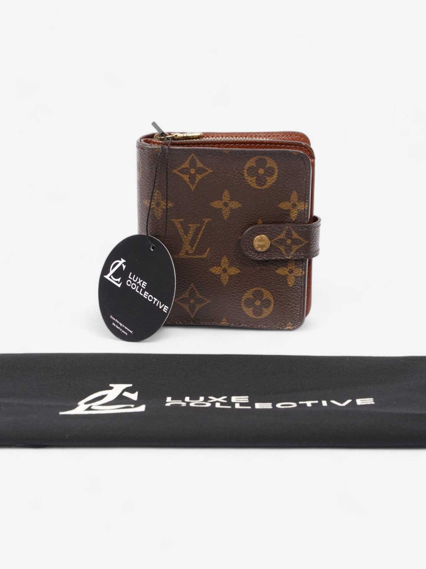 Louis Vuitton Compact Wallet Monogram Coated Canvas