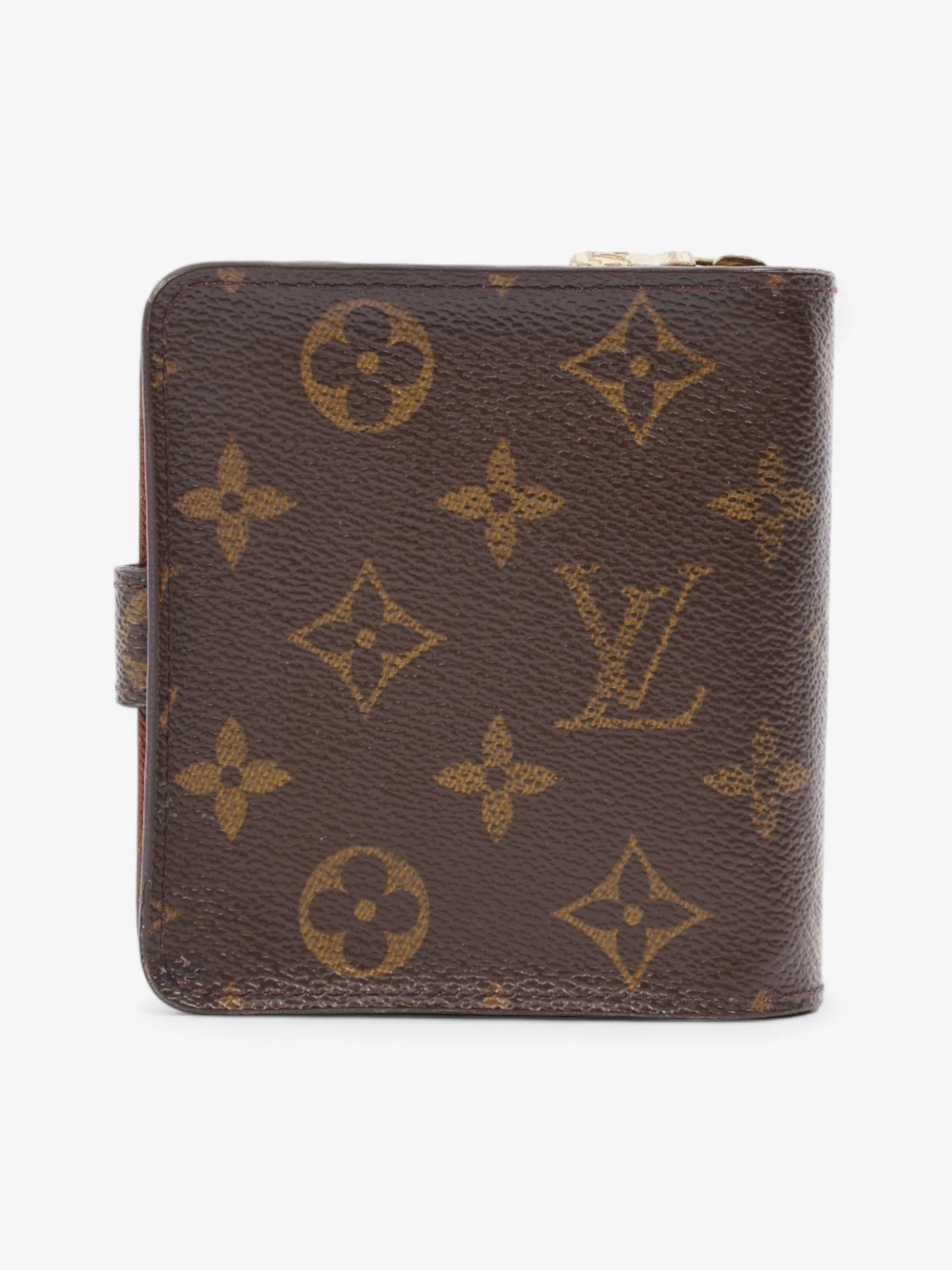 Louis Vuitton Compact Wallet Monogram Coated Canvas