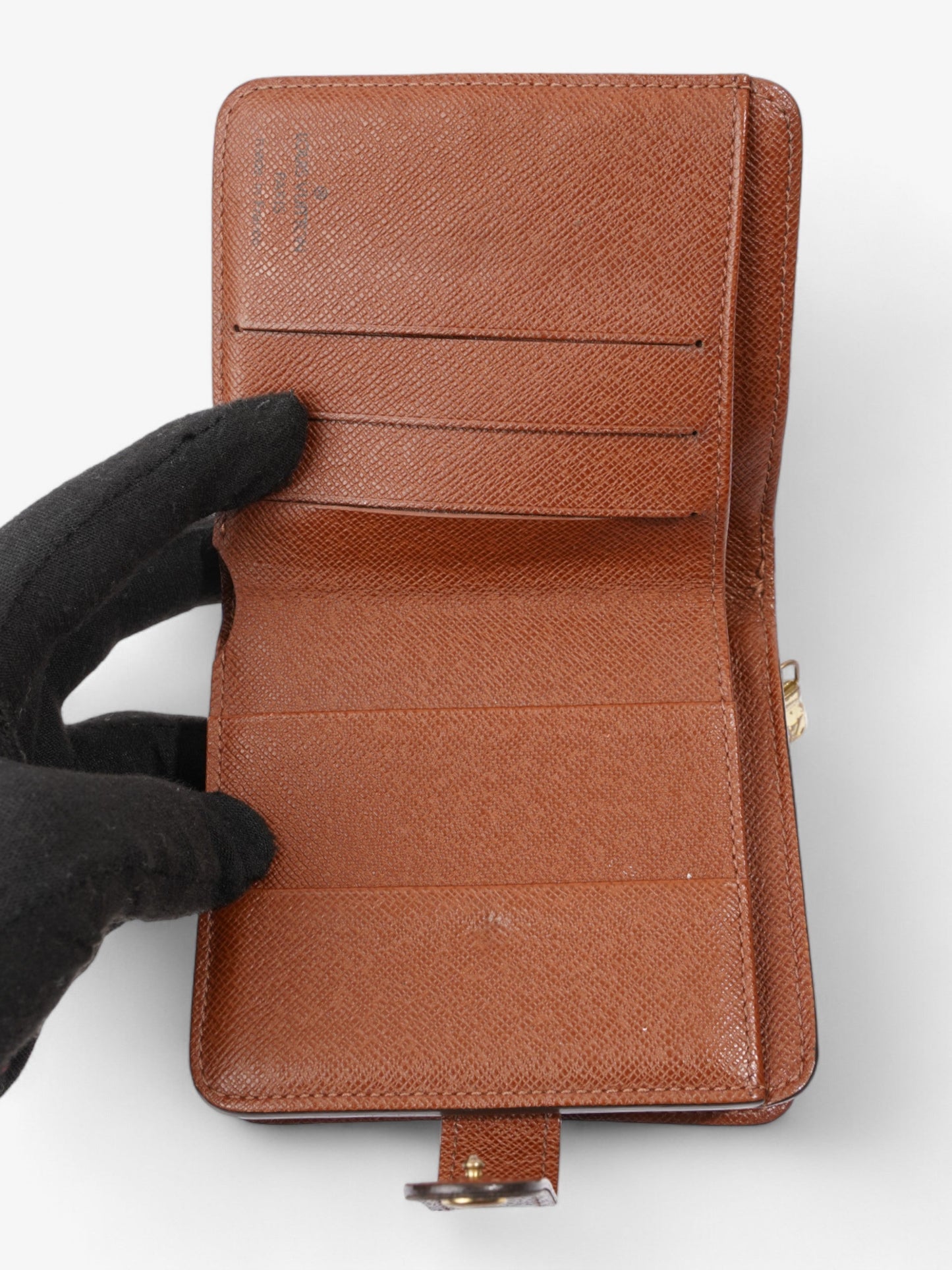 Louis Vuitton Compact Wallet Monogram Coated Canvas