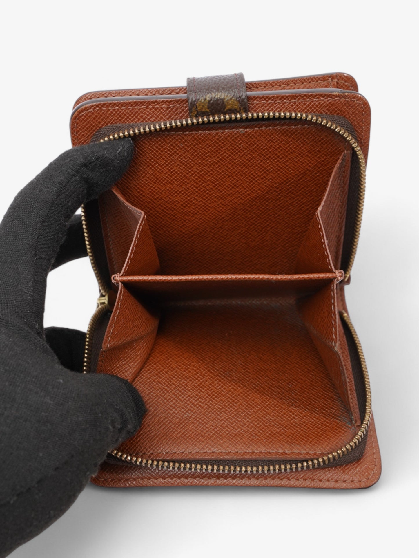 Louis Vuitton Compact Wallet Monogram Coated Canvas