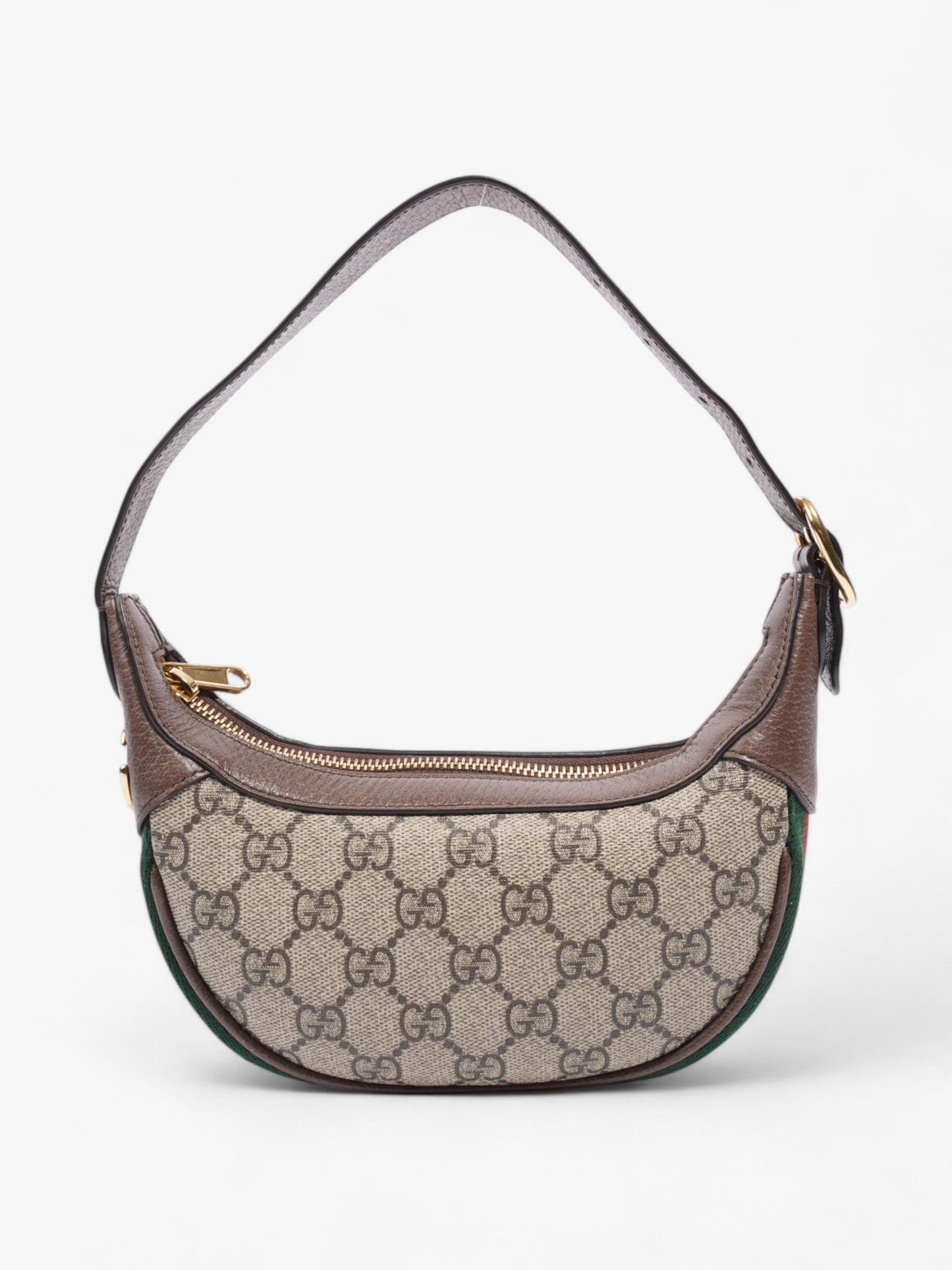 Gucci Ophidia GG Supreme / Brown / Green Canvas Mini