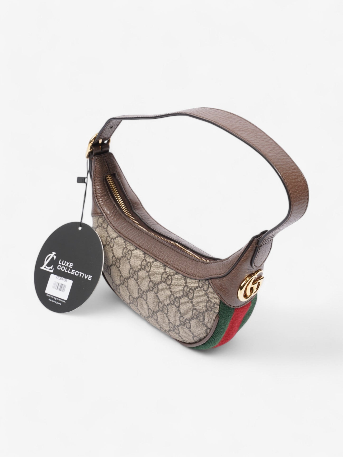 Gucci Ophidia GG Supreme / Brown / Green Canvas Mini