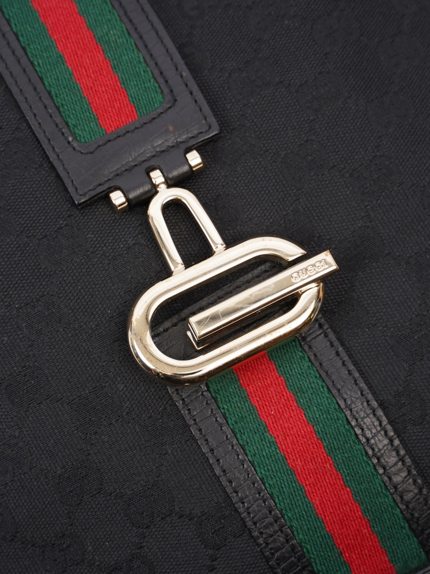 Gucci Vintage Jackie Black Canvas
