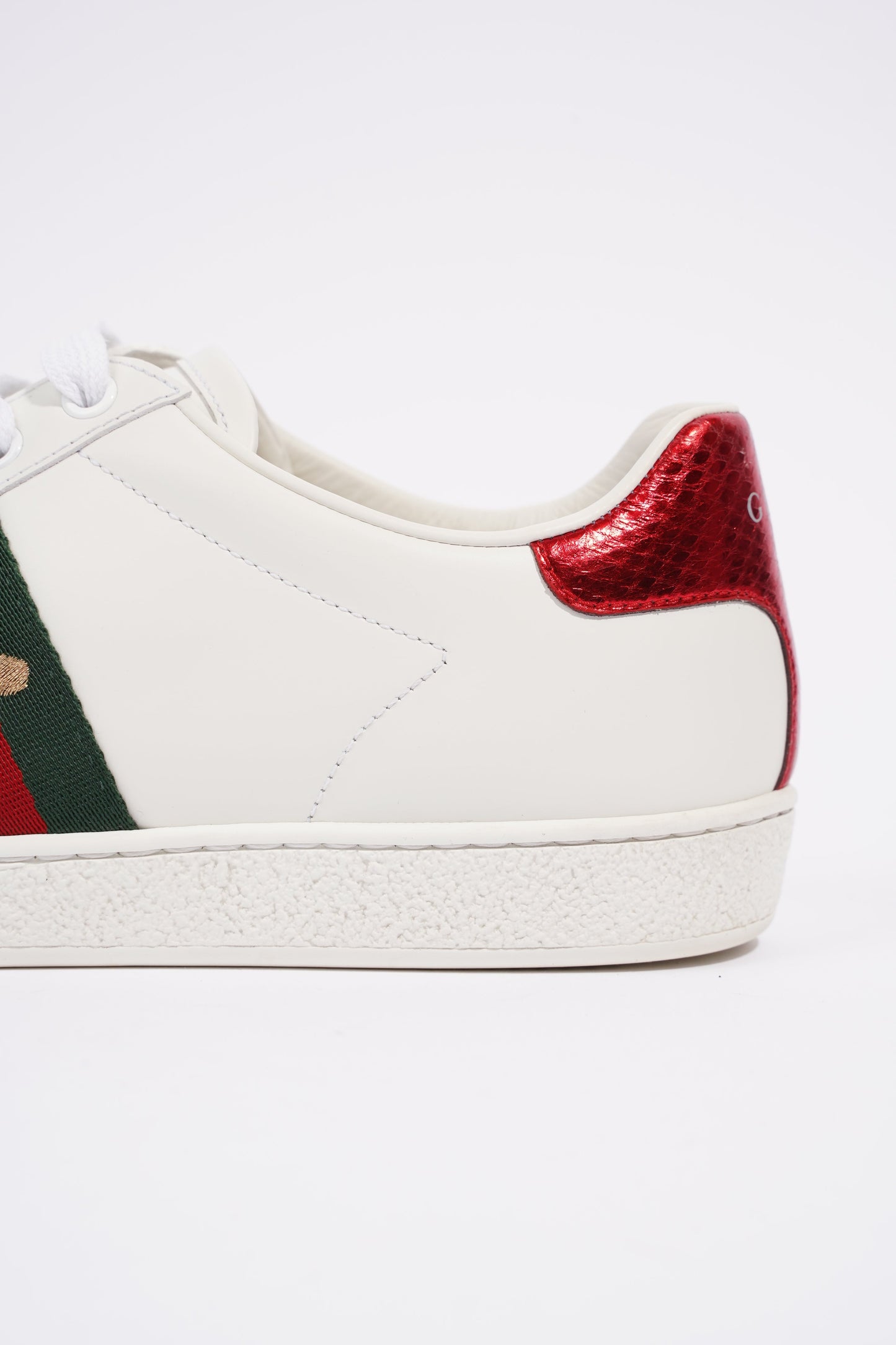 Gucci Ace Embroidered Bee White / Red / Green Leather EU 39 UK 6