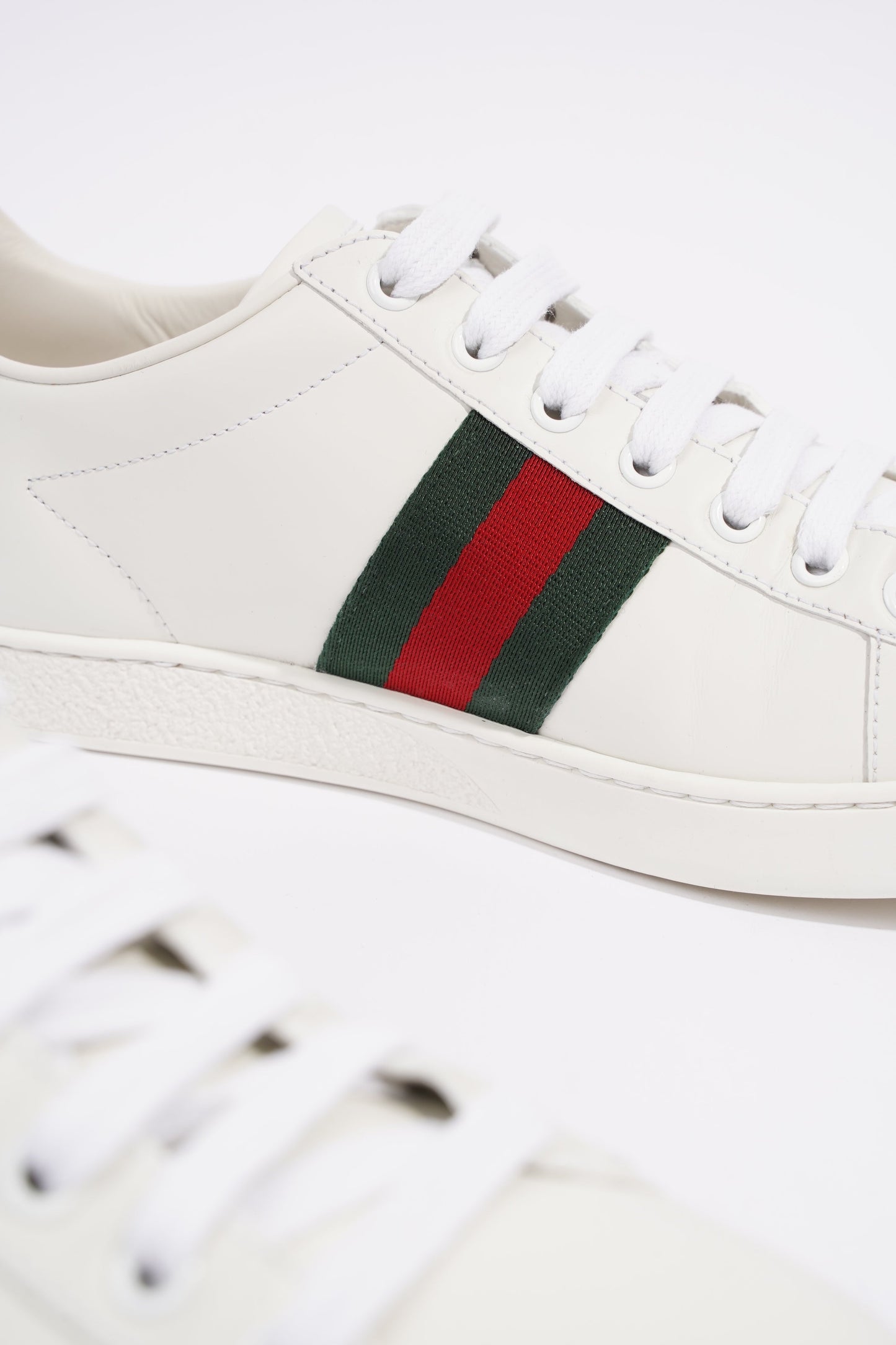 Gucci Ace Embroidered Bee White / Red / Green Leather EU 39 UK 6