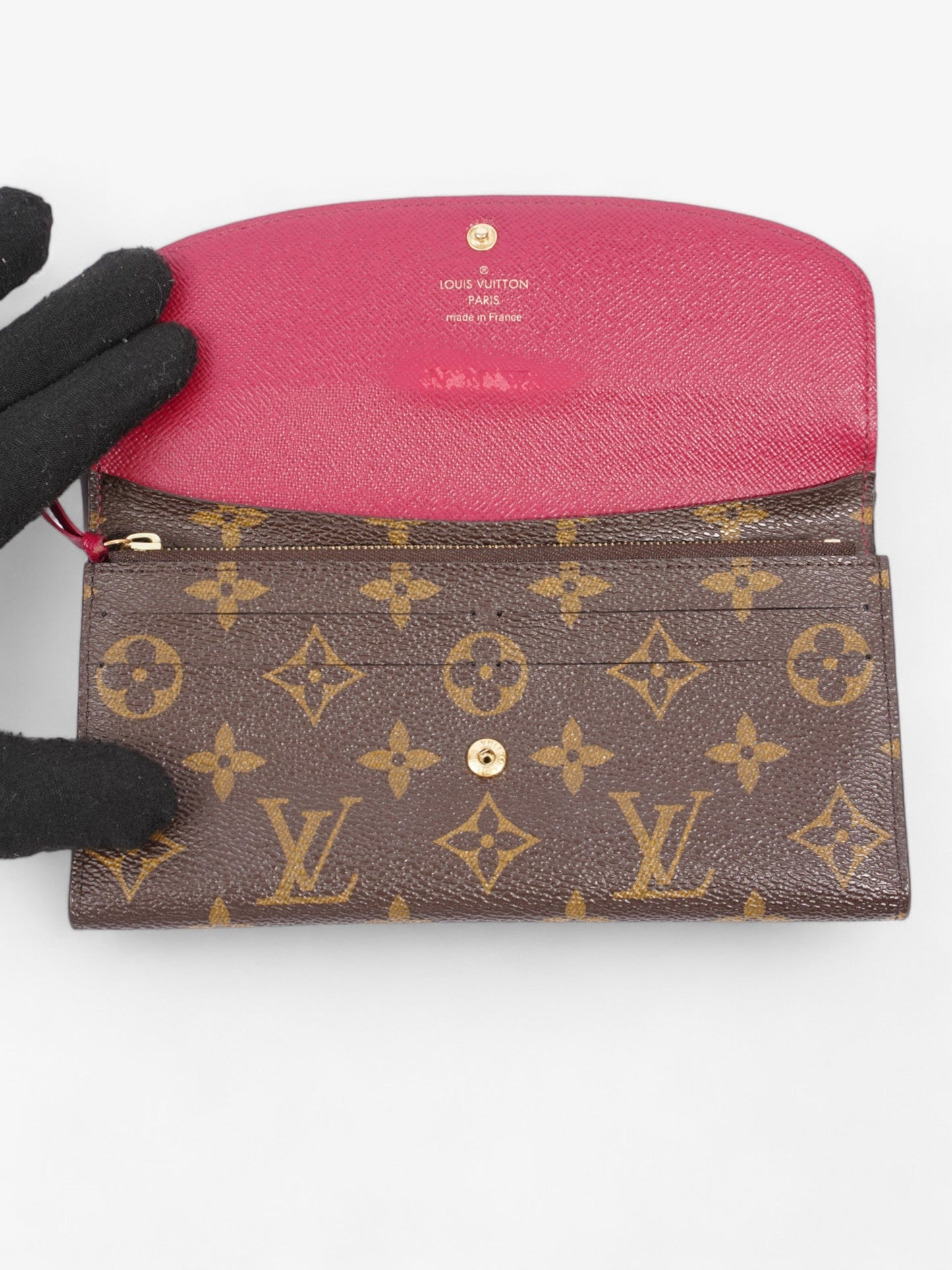 Louis Vuitton Emilie Wallet Monogram Coated Canvas