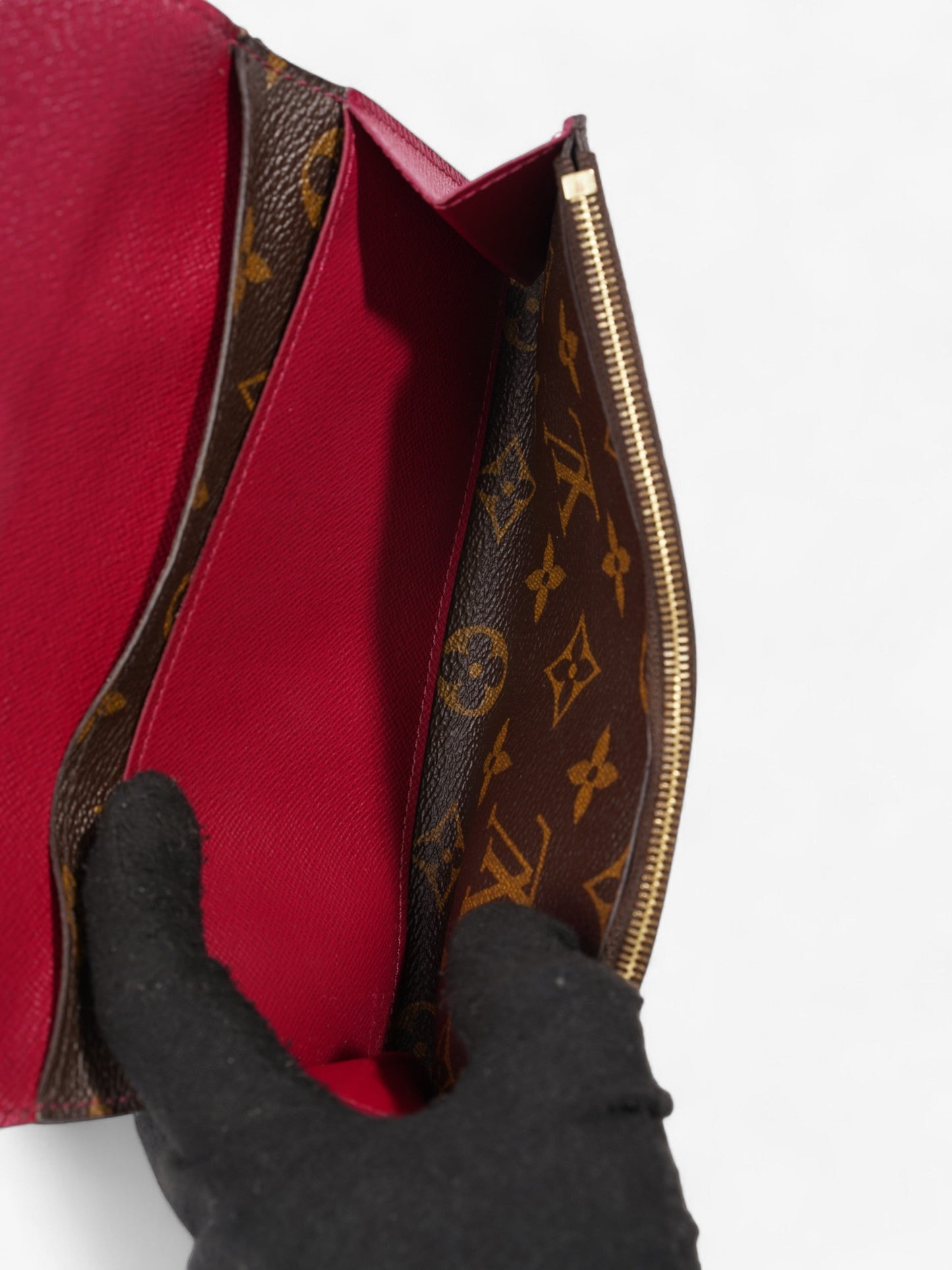 Louis Vuitton Emilie Wallet Monogram Coated Canvas