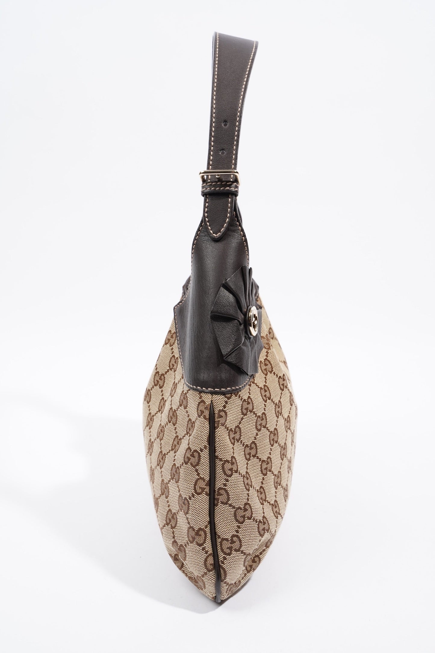 Gucci Hobo Bag Supreme Print / Brown Canvas