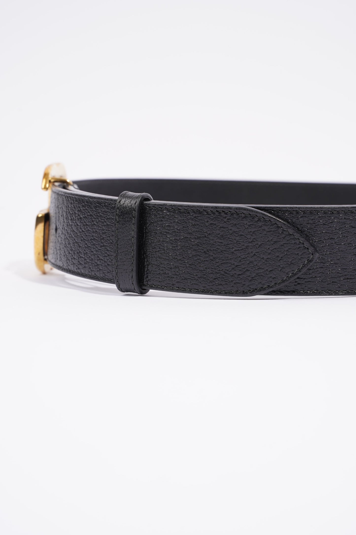 Gucci Marmont Belt Black / Gold Leather 85cm 34'