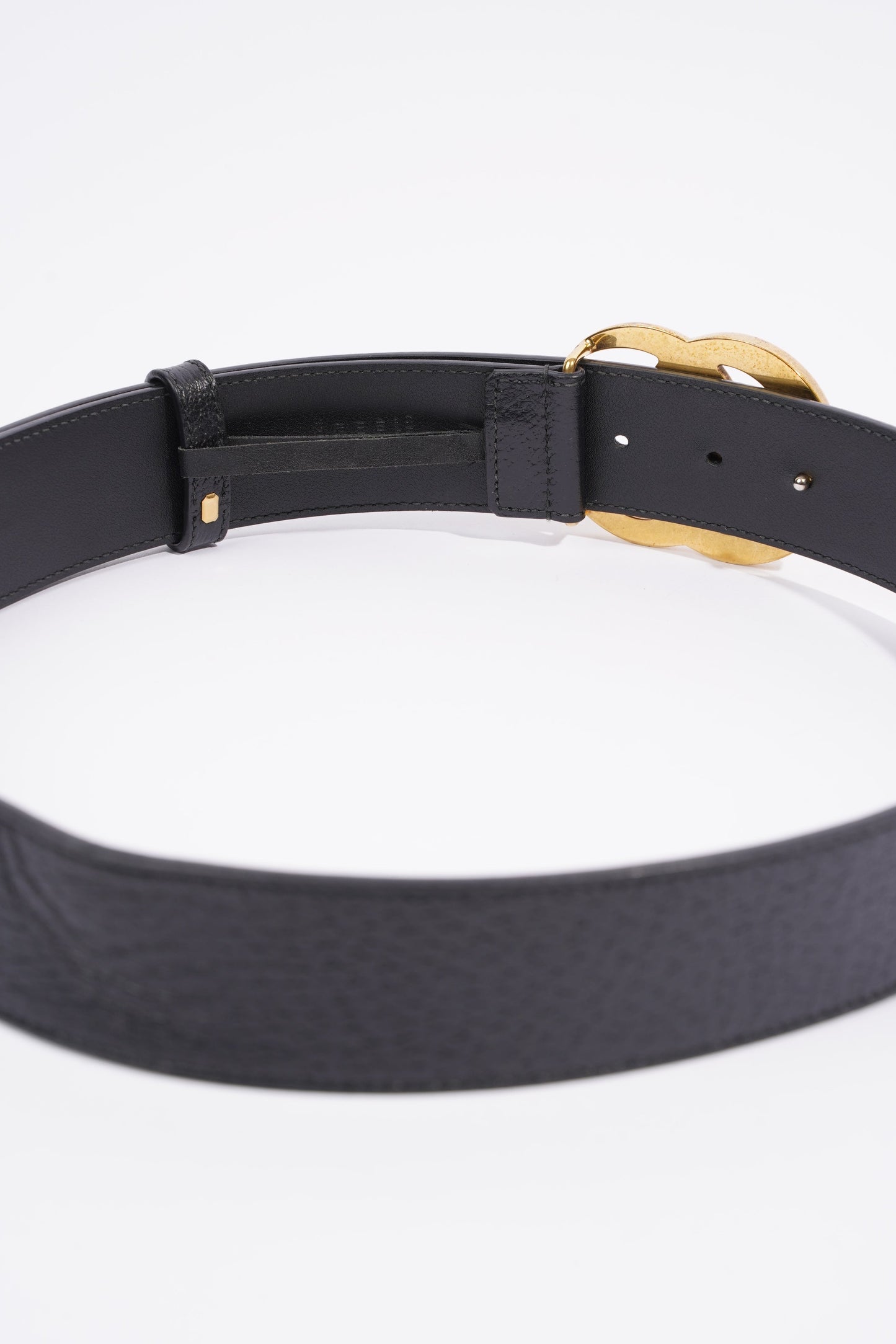 Gucci Marmont Belt Black / Gold Leather 85cm 34'