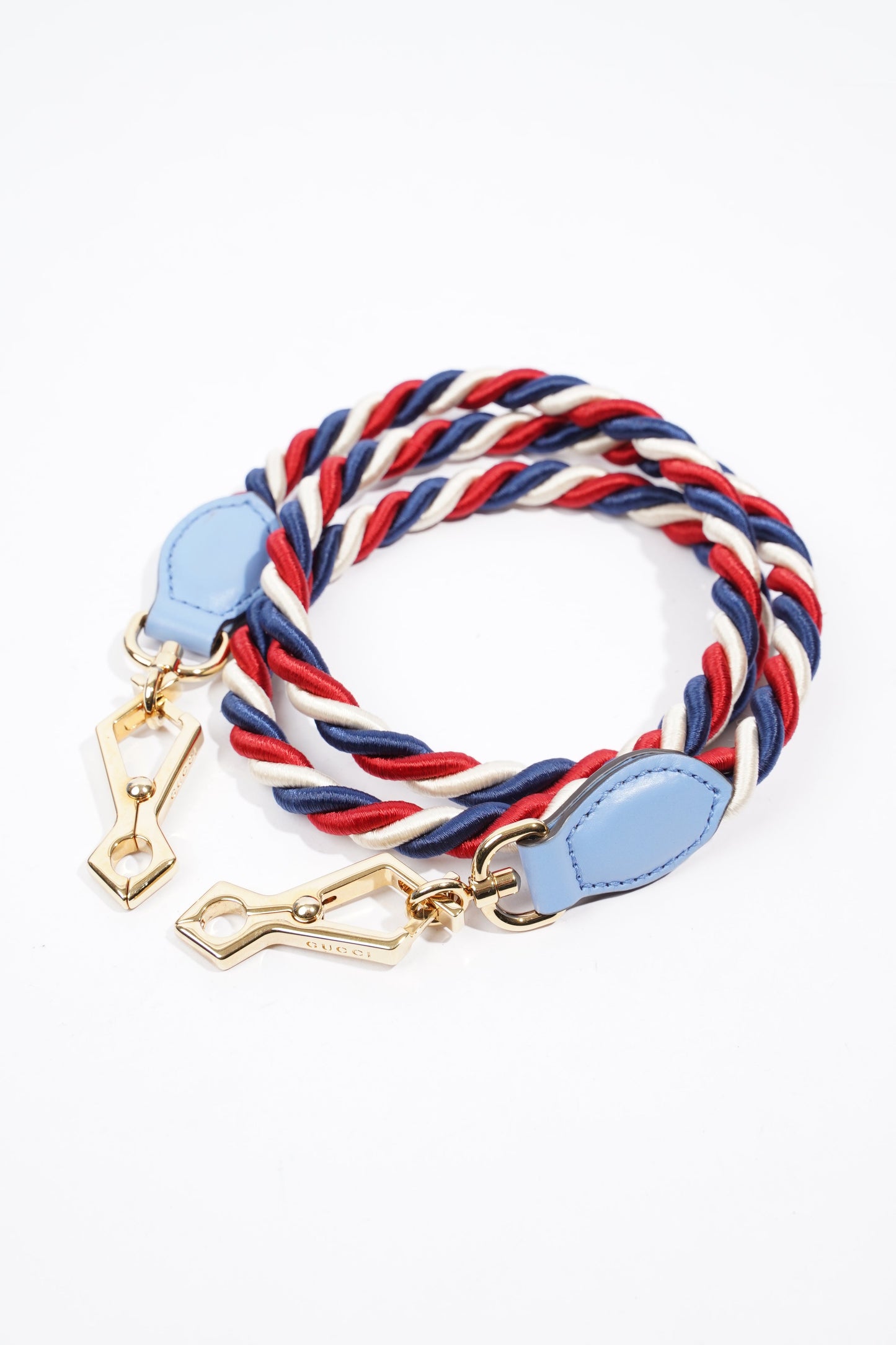 Gucci Sylvie Blue Leather Mini