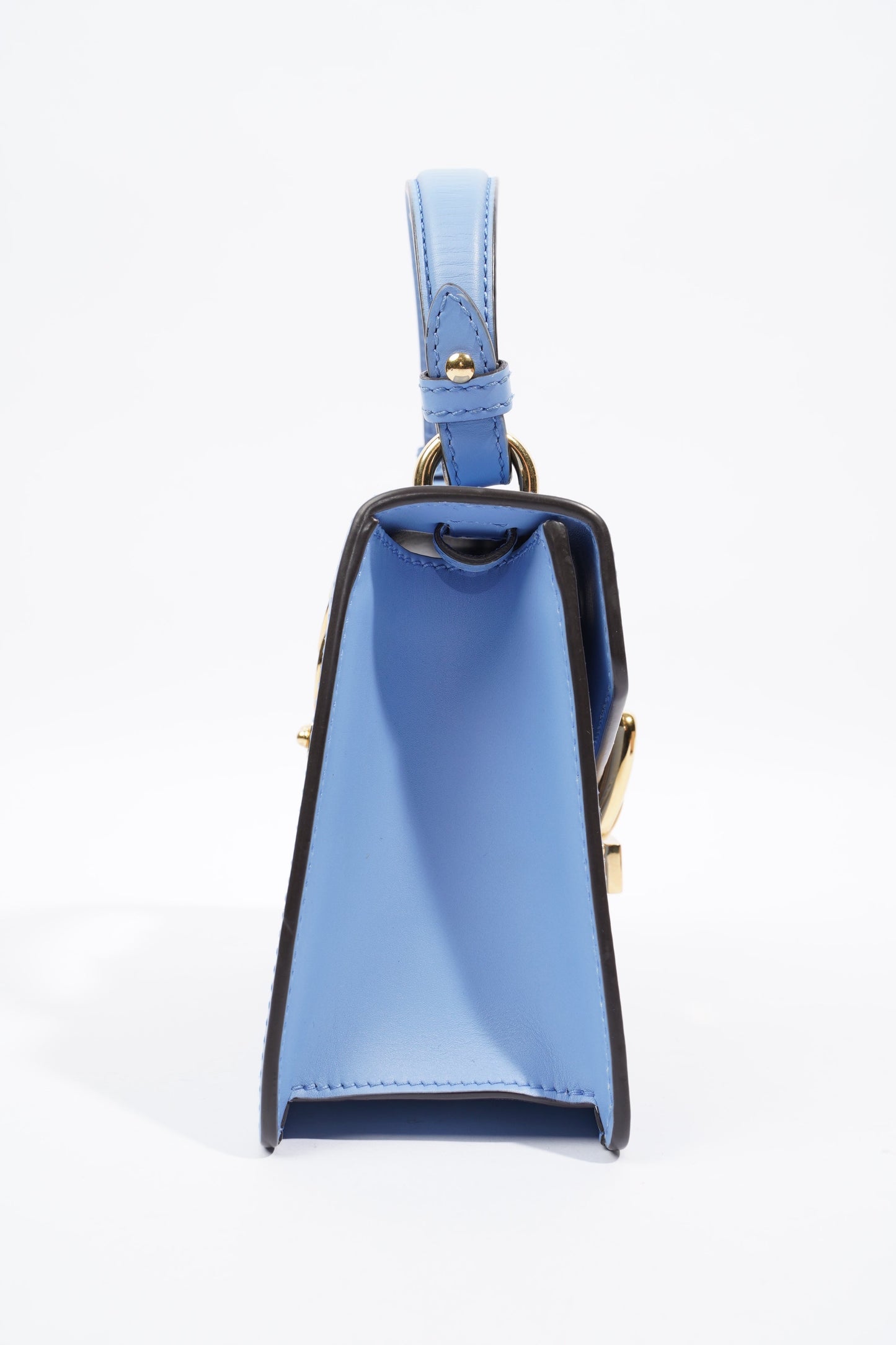 Gucci Sylvie Blue Leather Mini