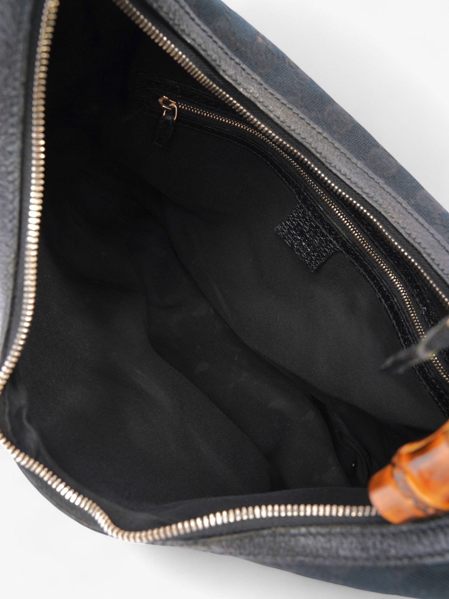 Gucci Amalfi Horsebit Hobo GG Supreme / Black / Brown Canvas