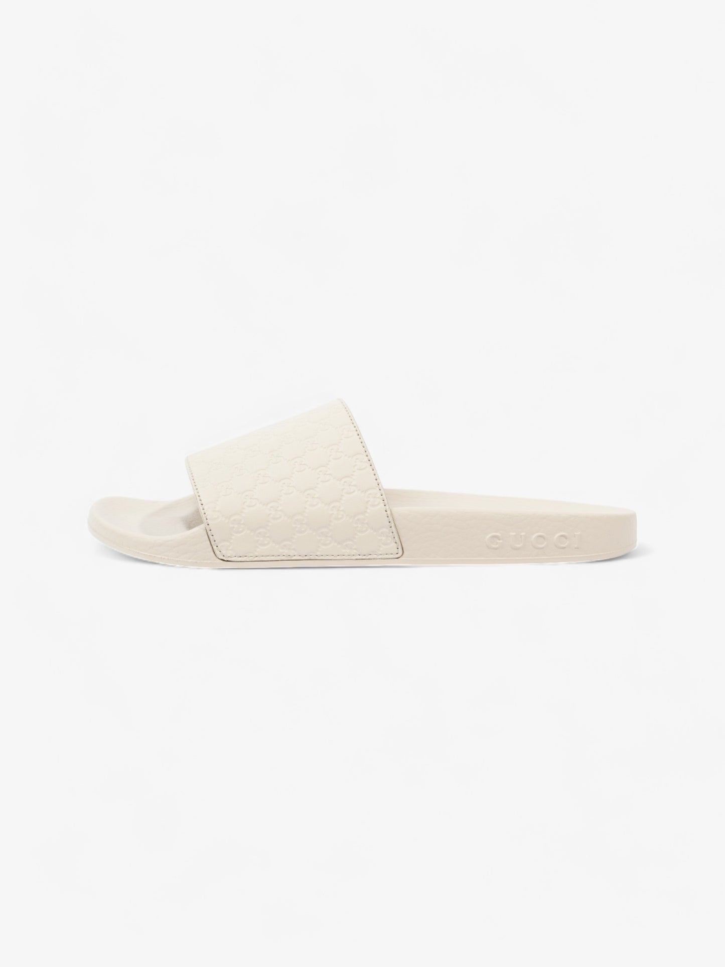 Gucci Microguccissima Slide Ivory Rubber EU 37 UK 4