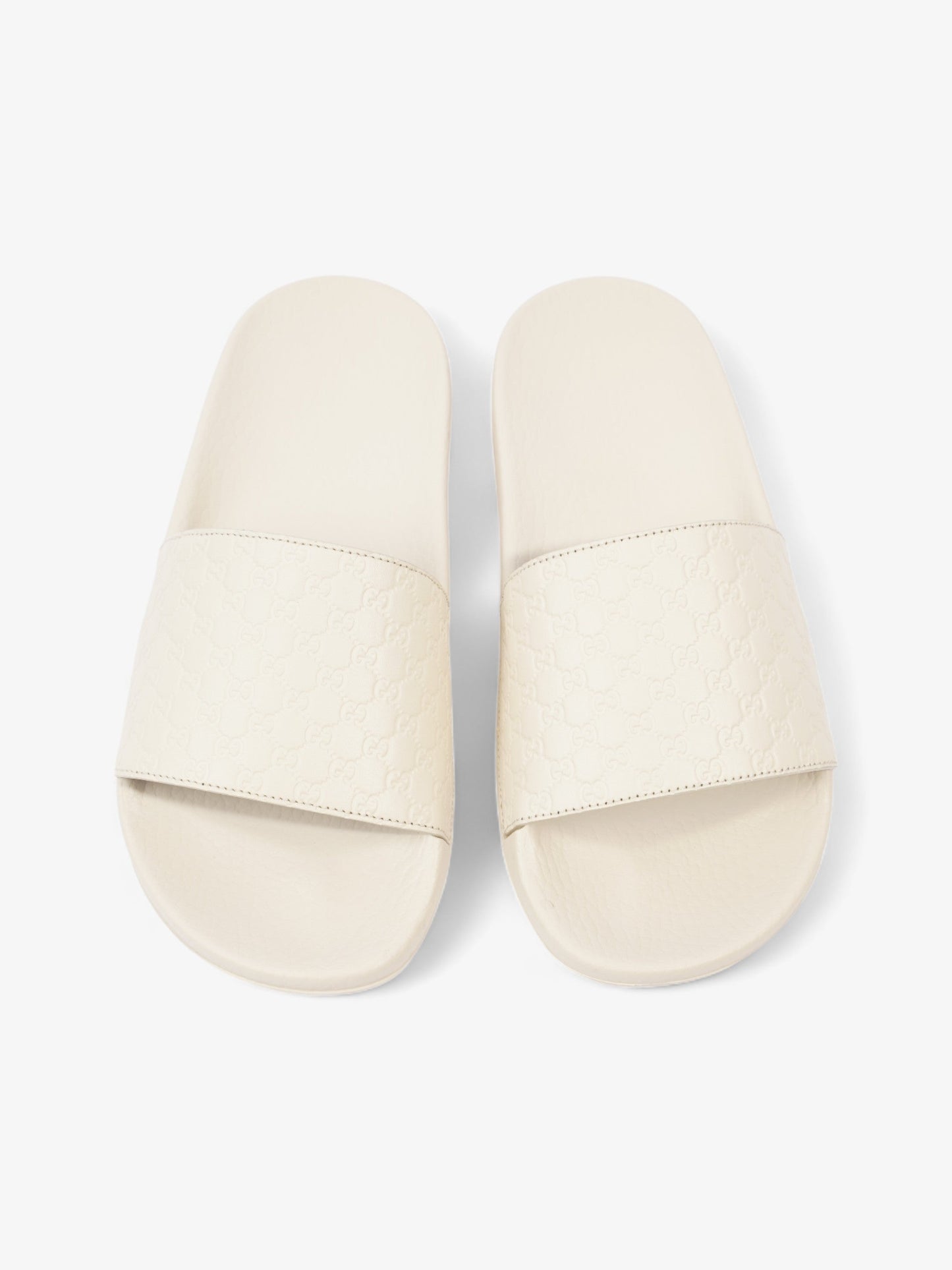 Gucci Microguccissima Slide Ivory Rubber EU 37 UK 4