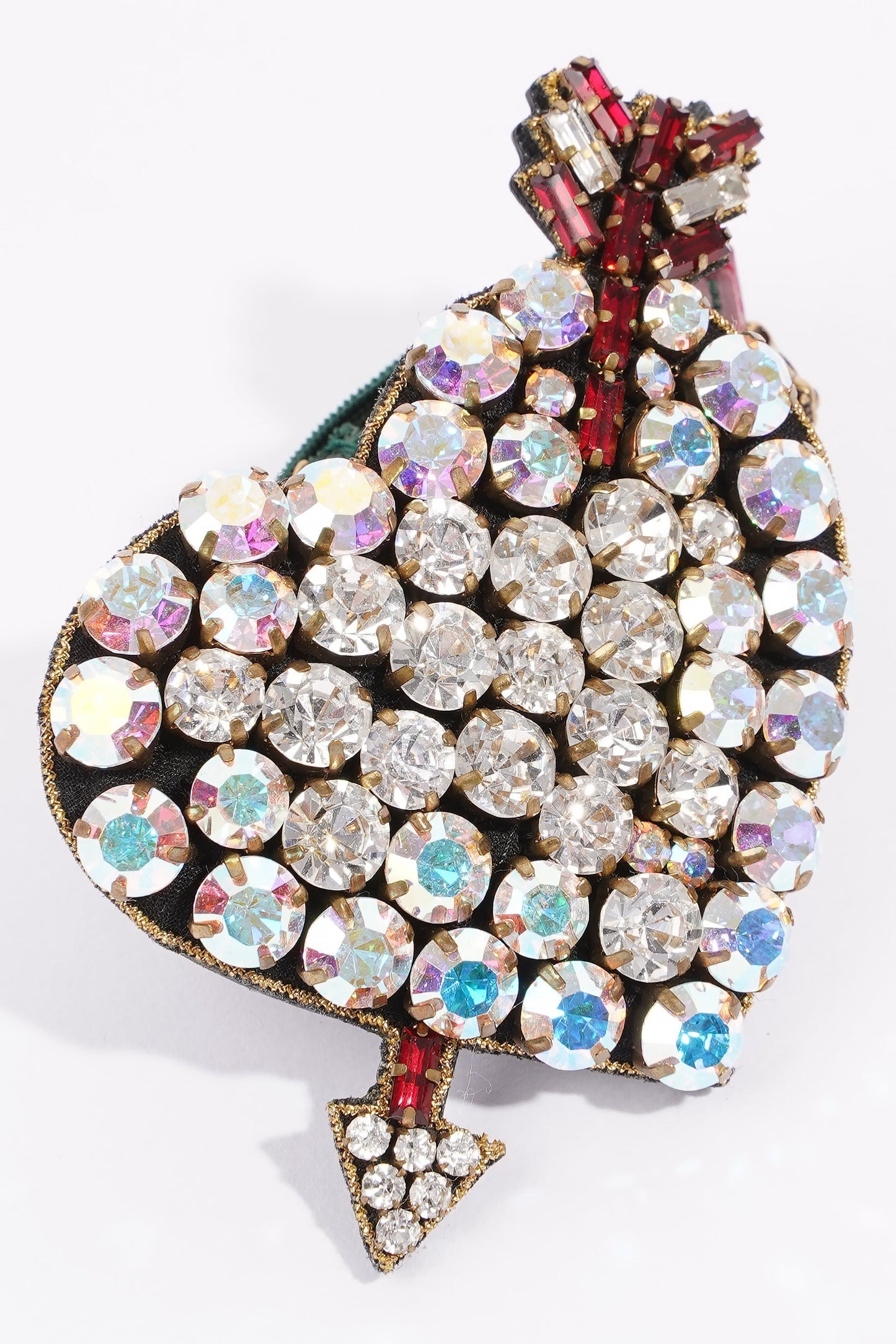 Gucci Crystal Heart Elastic Bracelet Crystal / Gucci Stripe Elastic