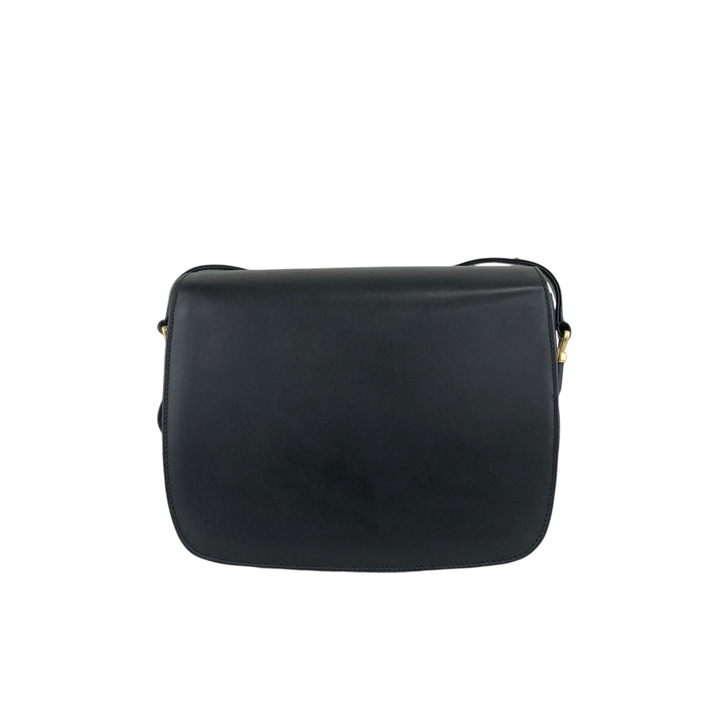 GUCCI Bamboo Turn Lock  Shoulder bag Black Vintage hksc78