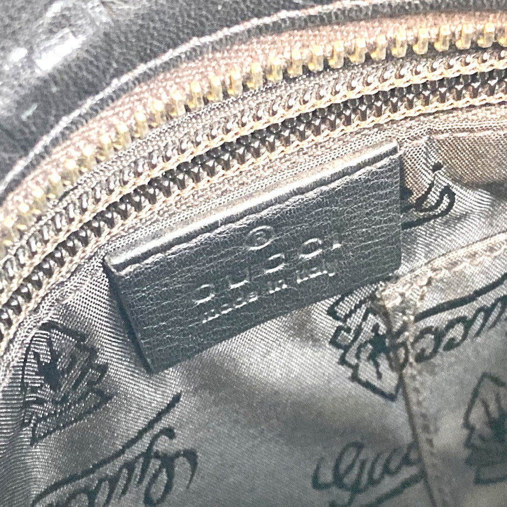 GUCCI Shoulder Bag 201538 leather Brown Guccisima Pochette Women Used