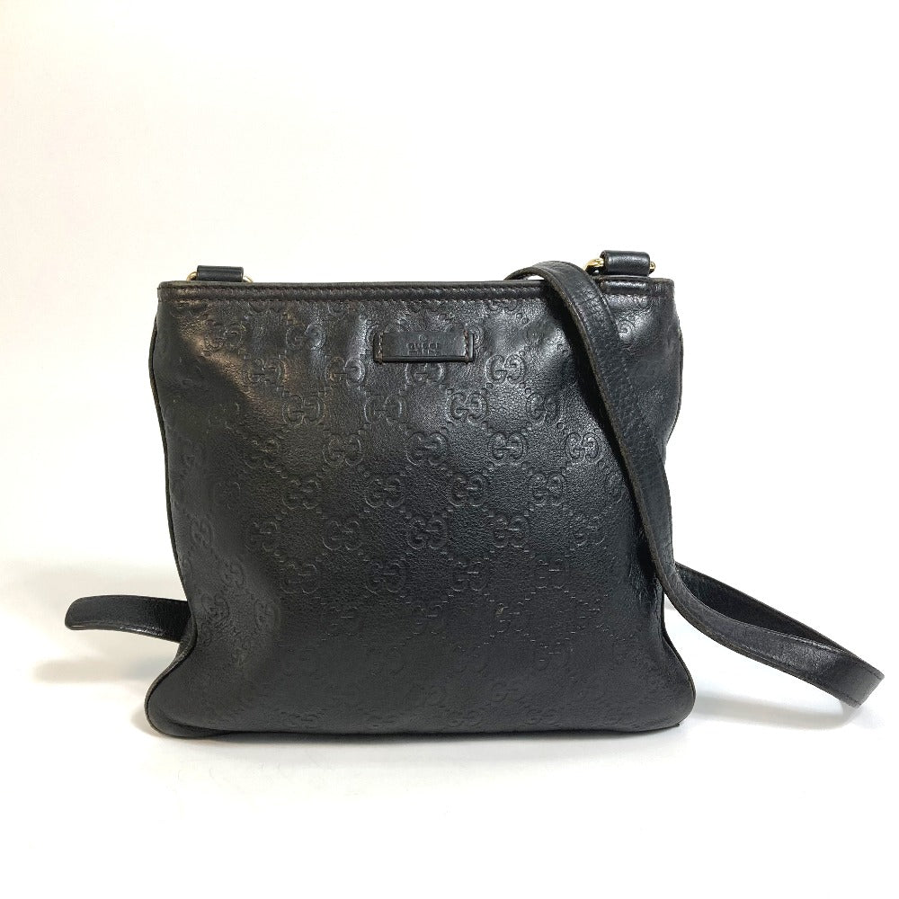 GUCCI Shoulder Bag 201538 leather Brown Guccisima Pochette Women Used