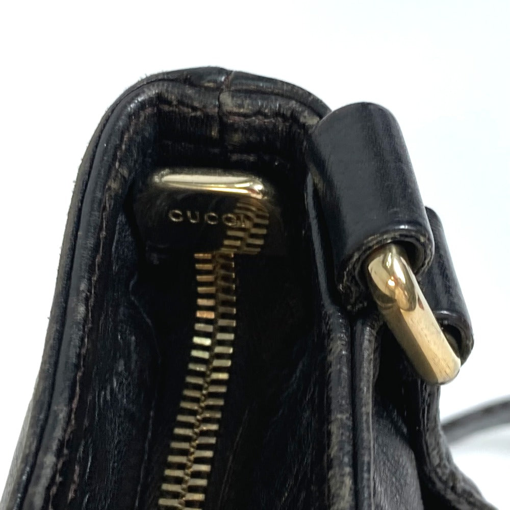 GUCCI Shoulder Bag 201538 leather Brown Guccisima Pochette Women Used