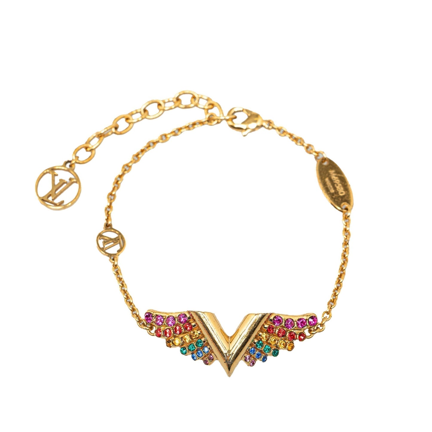 Gold Louis Vuitton Essential V Bracelet