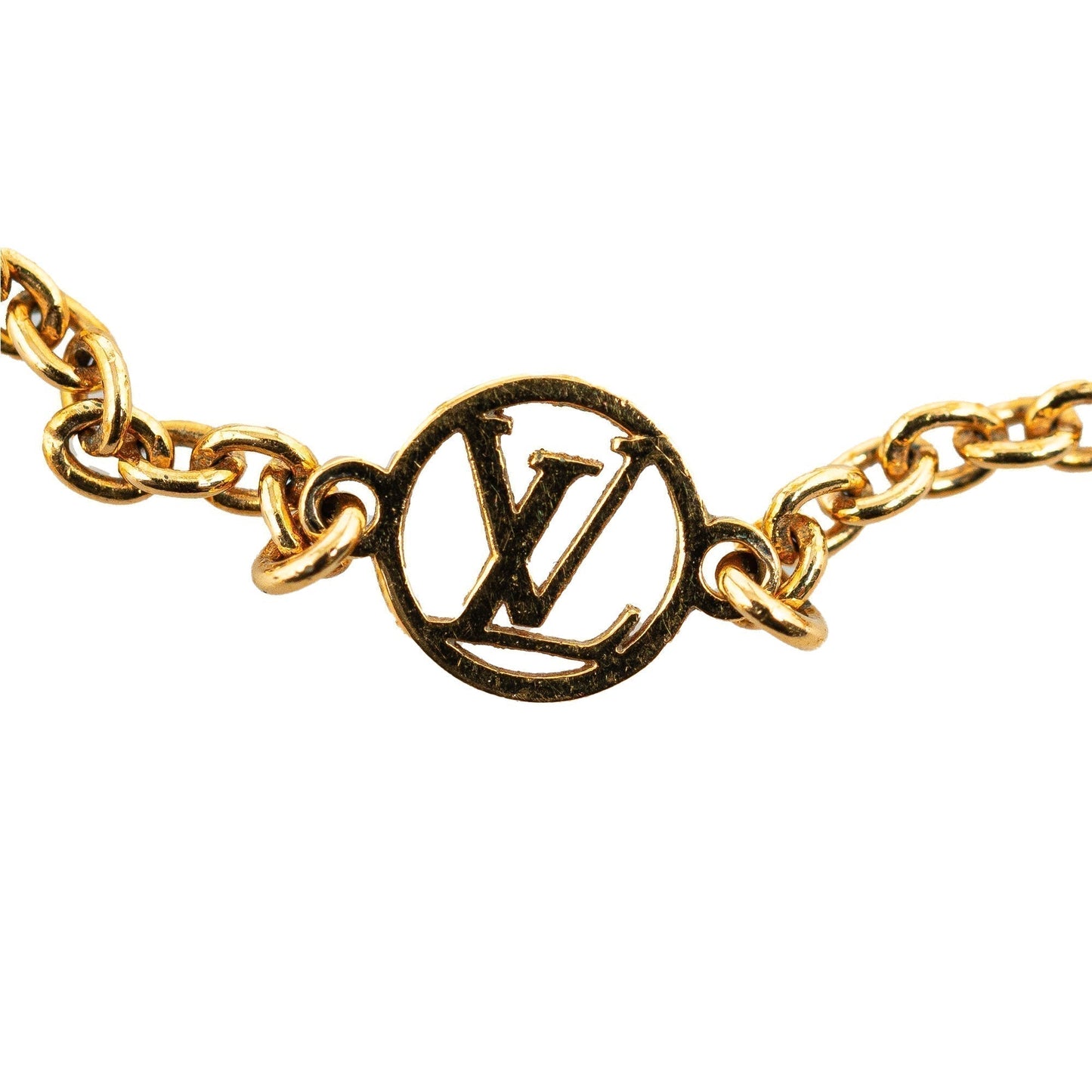 Gold Louis Vuitton Essential V Bracelet
