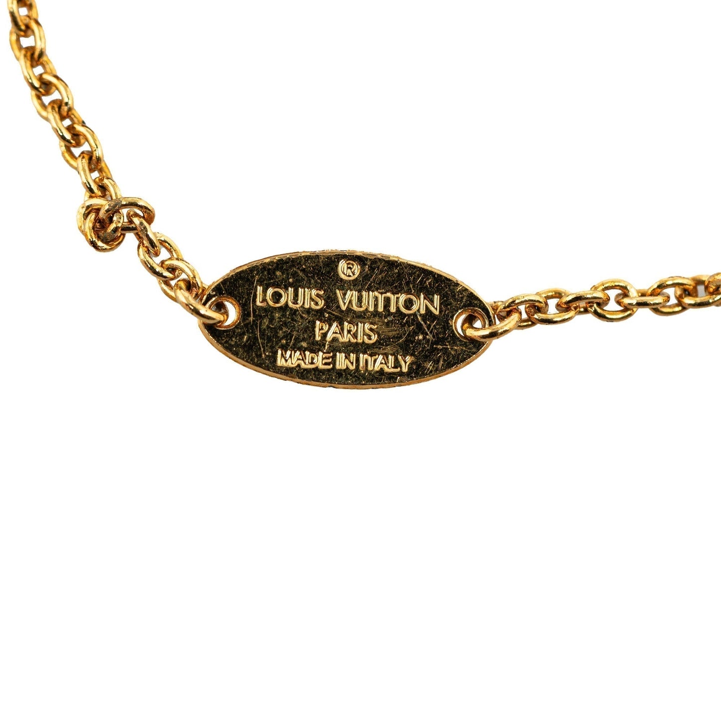 Gold Louis Vuitton Essential V Bracelet