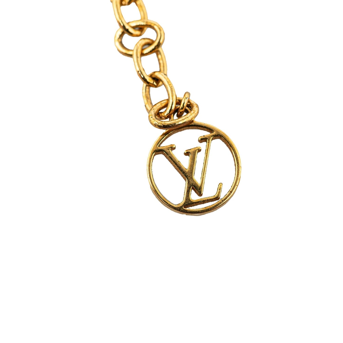 Gold Louis Vuitton Essential V Bracelet
