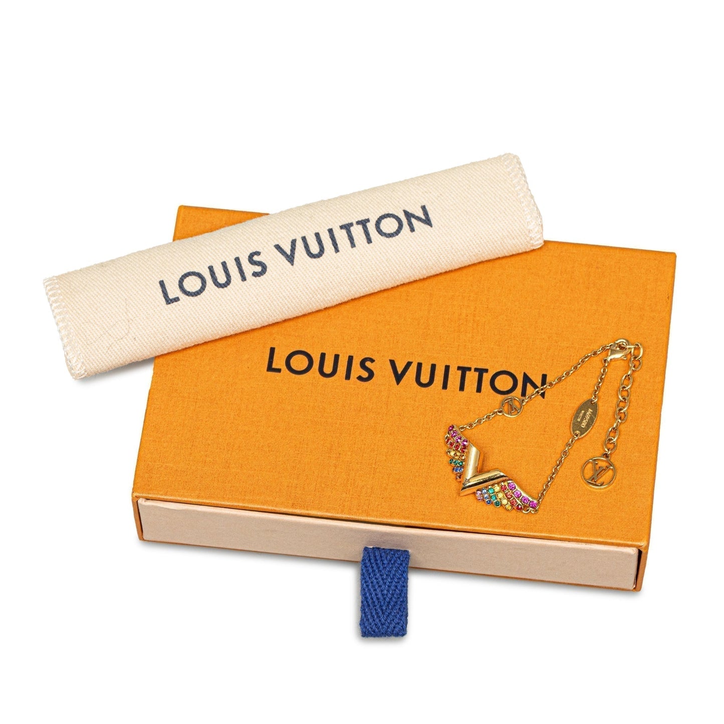 Gold Louis Vuitton Essential V Bracelet
