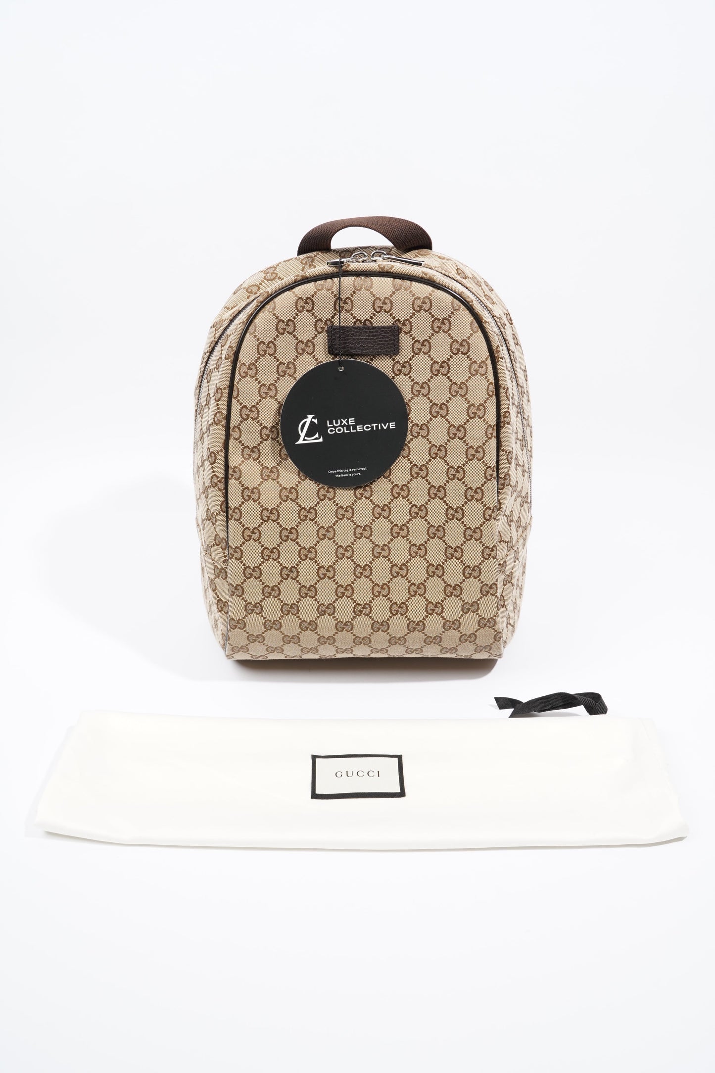 Gucci Supreme GG Top Zip Supreme / Brown Canvas