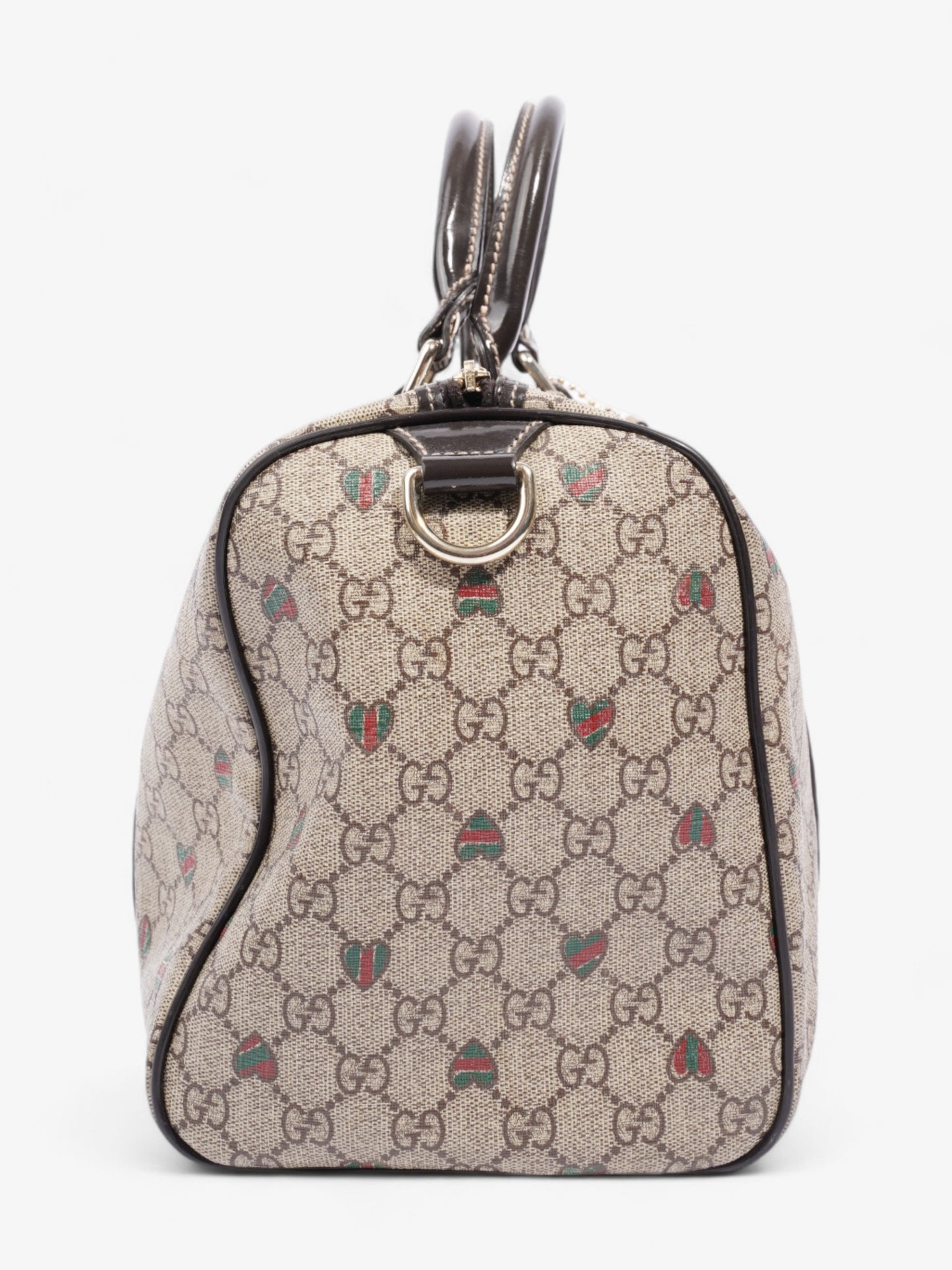 Gucci Boston Bag GG Supreme / Red / Green Coated Canvas