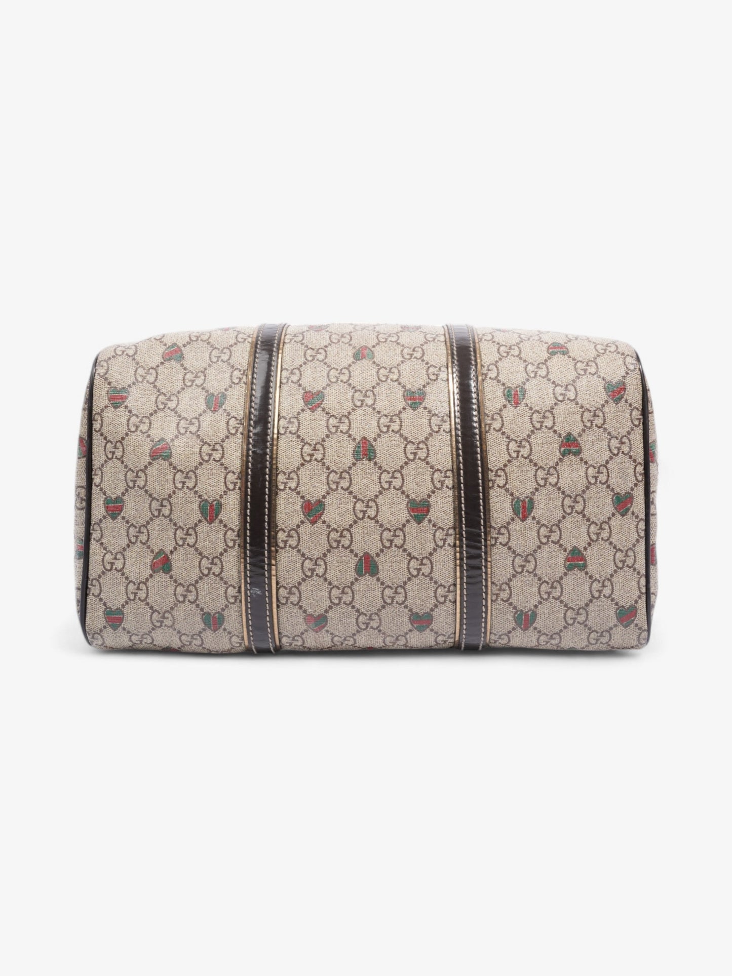 Gucci Boston Bag GG Supreme / Red / Green Coated Canvas