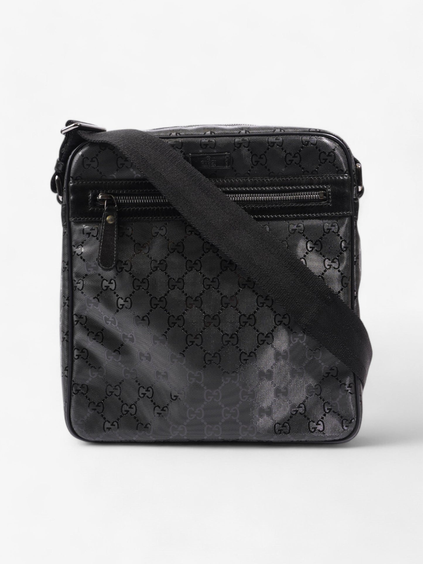 Gucci GG Imprime Messenger Black Coated Canvas