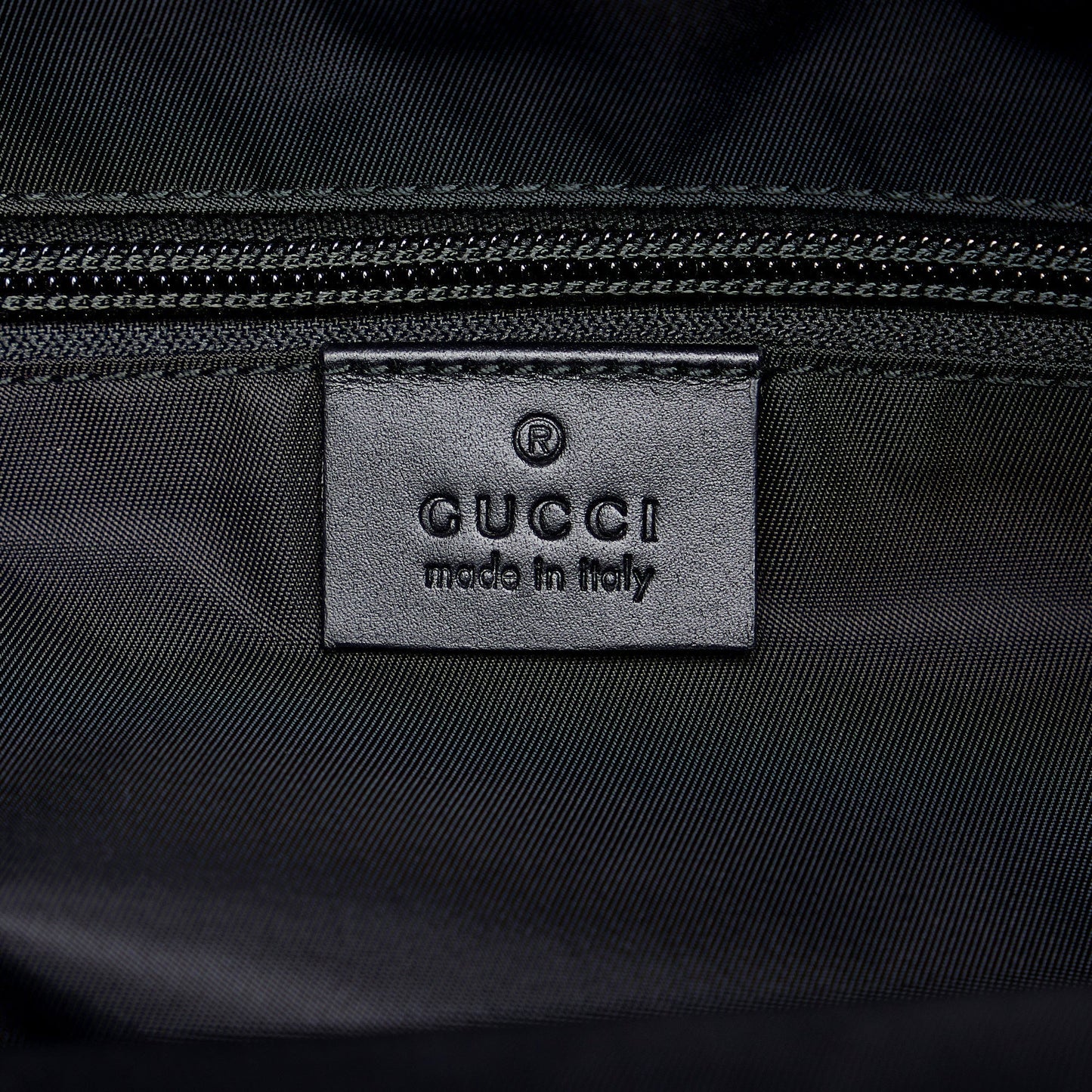 Gucci Web Fold Over Techno Backpack Black