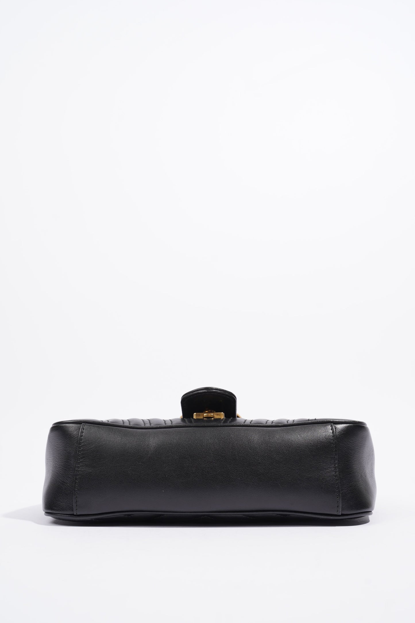 Gucci Marmont Flap Black Matelasse Leather Small