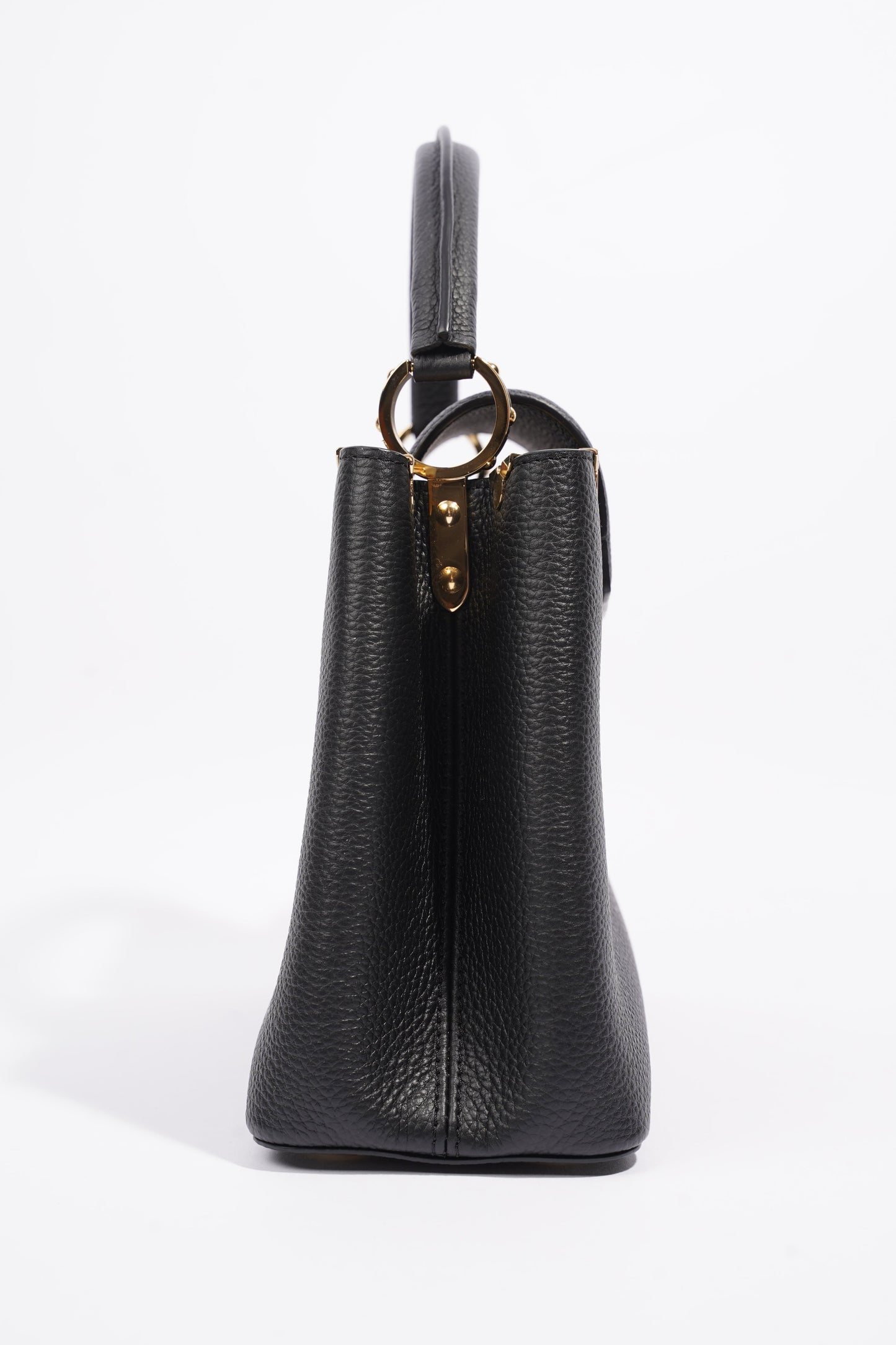 Louis Vuitton Capucines MM Black Taurillon Leather