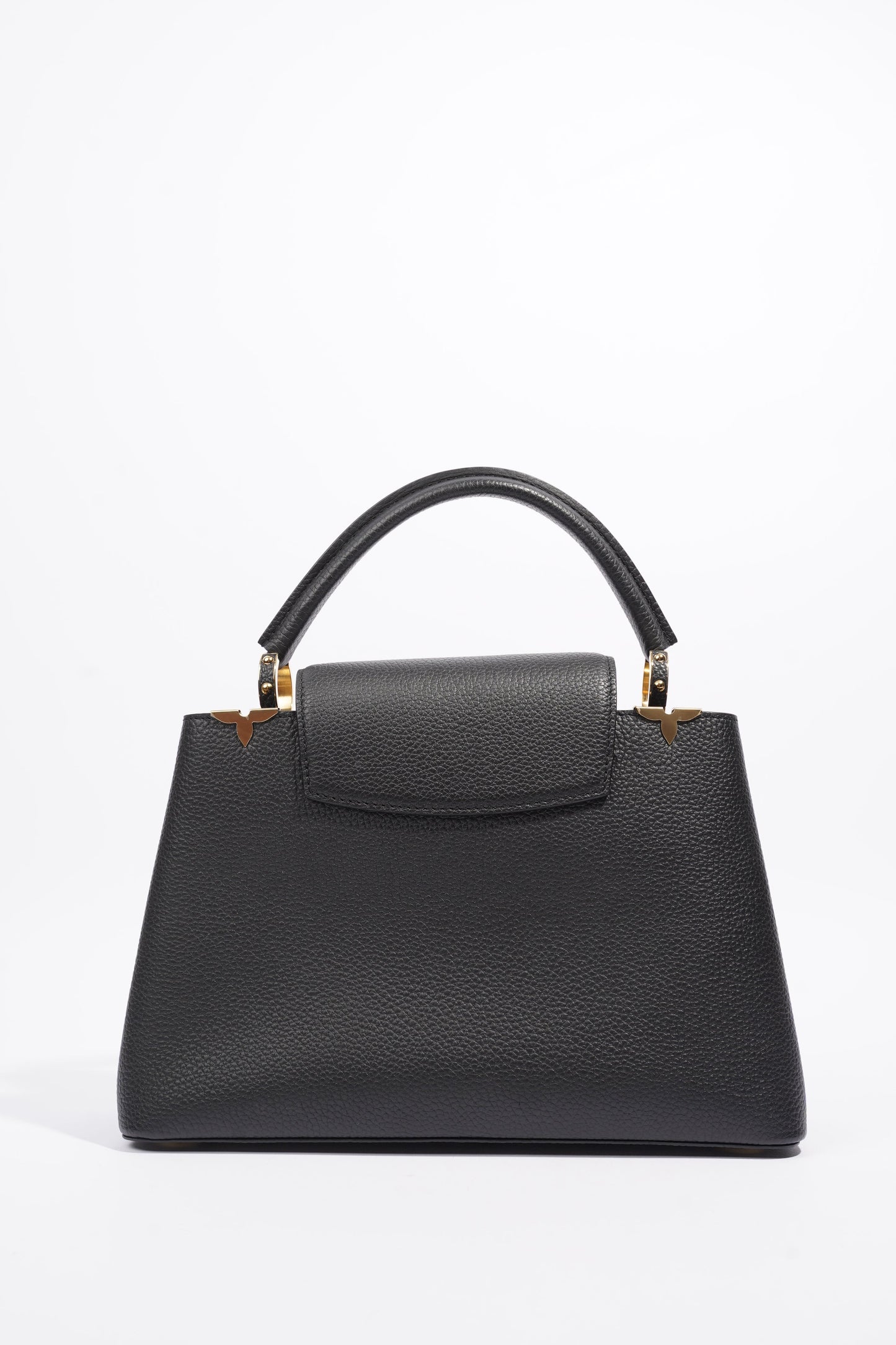 Louis Vuitton Capucines MM Black Taurillon Leather